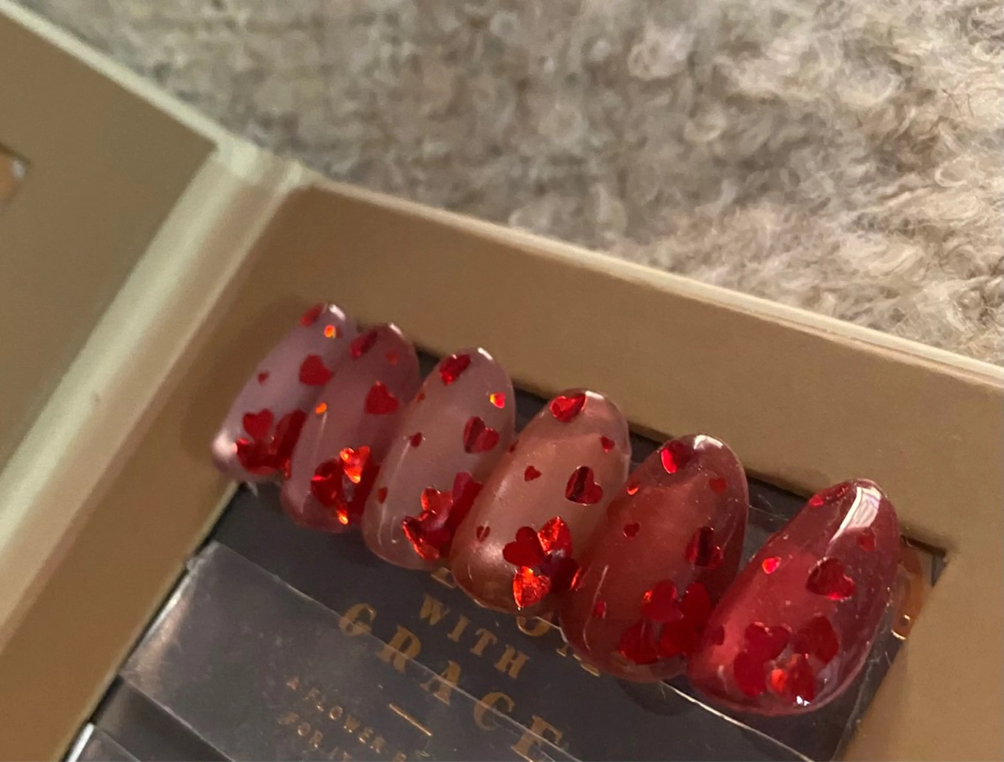 ネイル バレンタイン 🌿Charme🌿 MAIのネイルデザイン