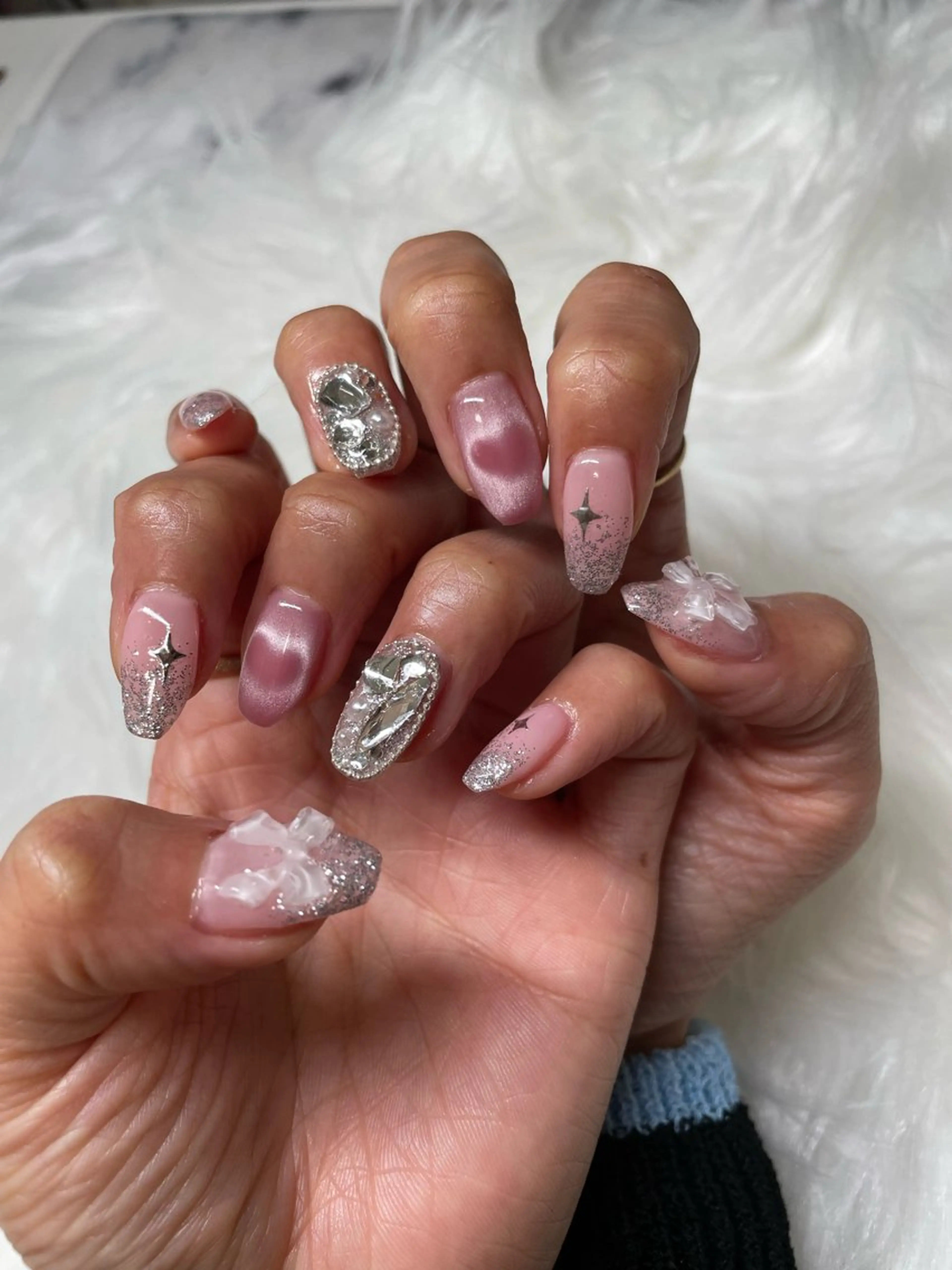 ネイル リボン MN salonのネイルデザイン