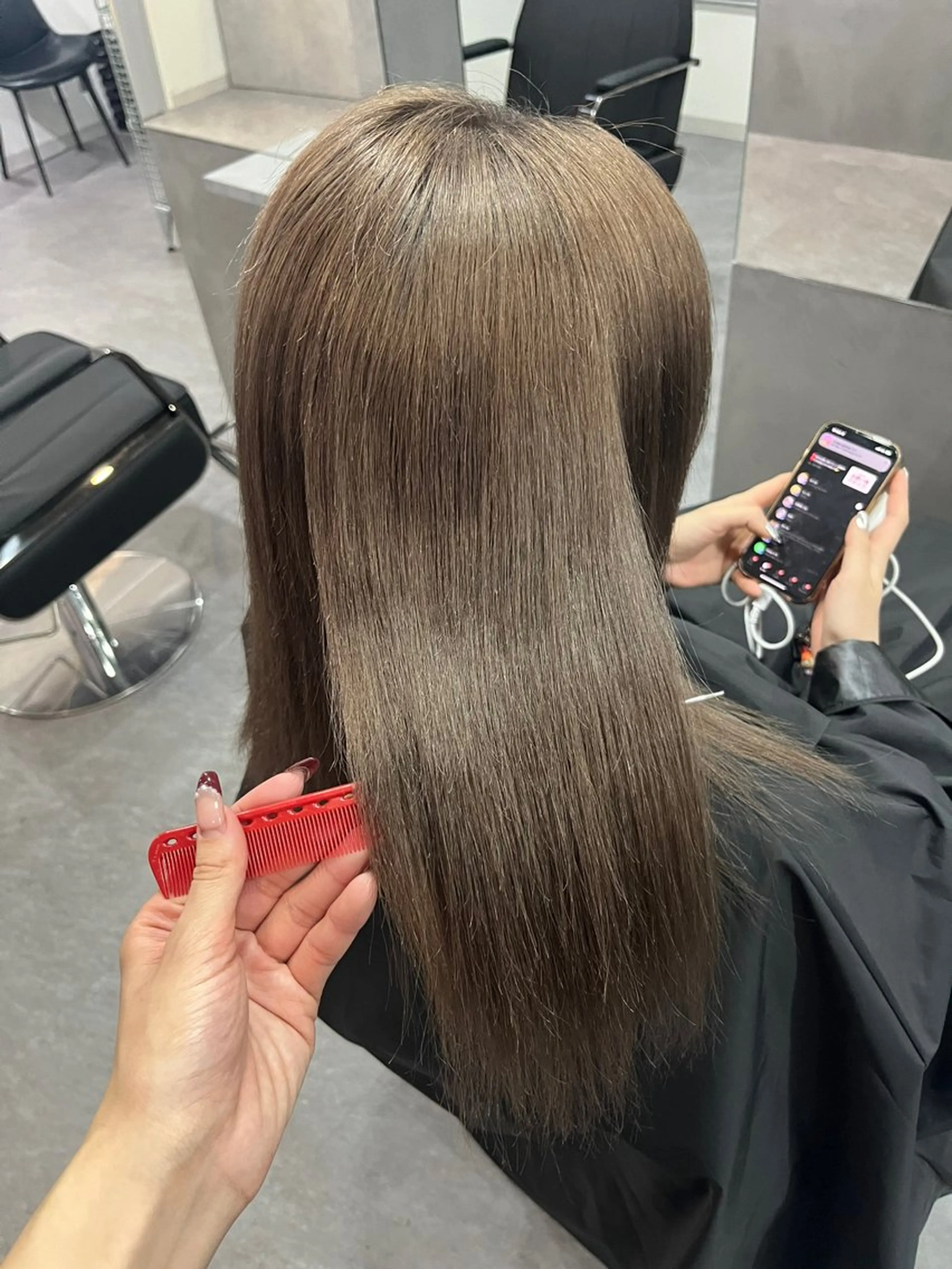 セミロング カラー 💋色気ヘアカラー 💋HARUKAのヘアスタイル