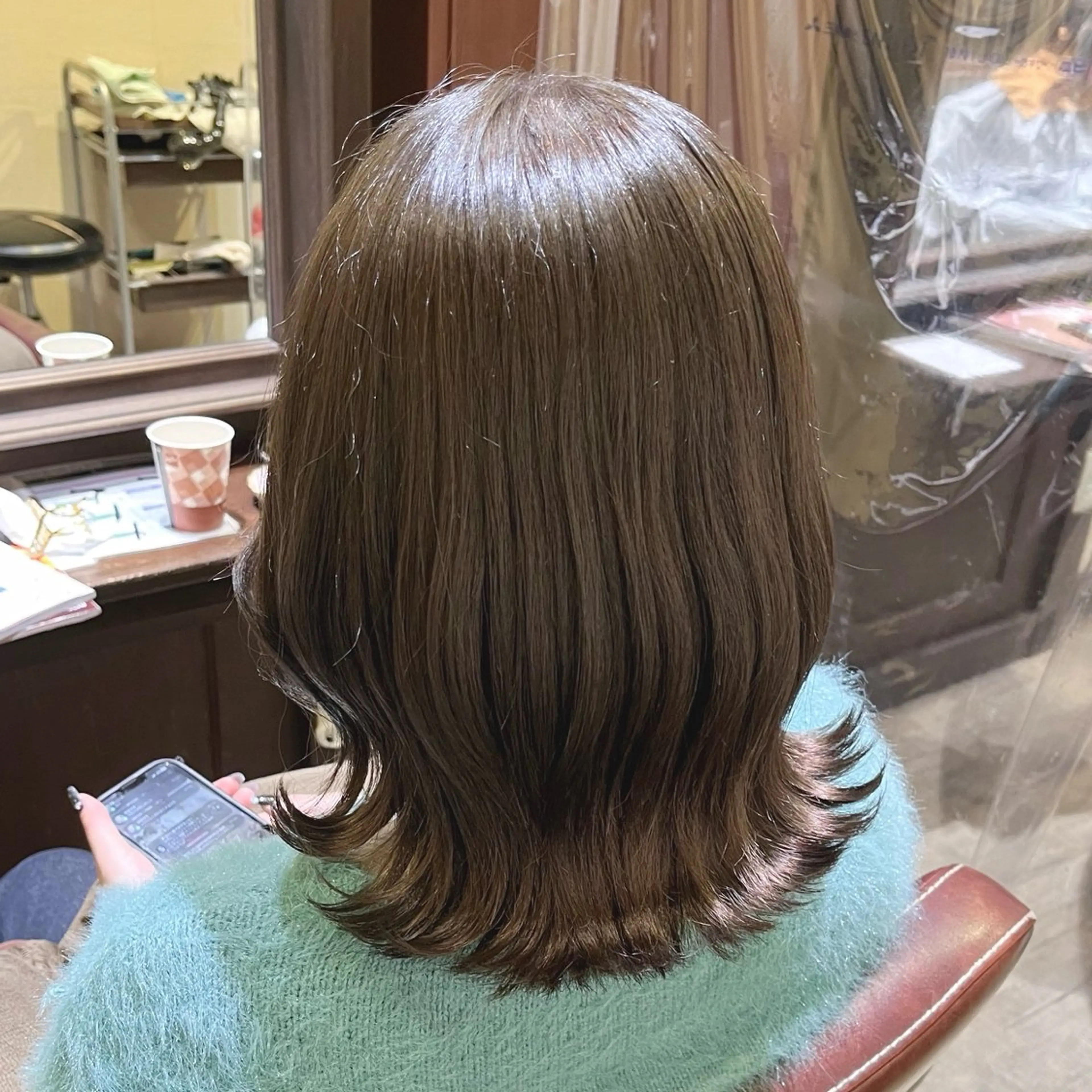 ミディアム ヘアカラー トリートメント FIGARO by Taylor所属・🎀𝑴𝑰𝑯𝑶 長岡/ケアカラー🎀のヘアスタイル