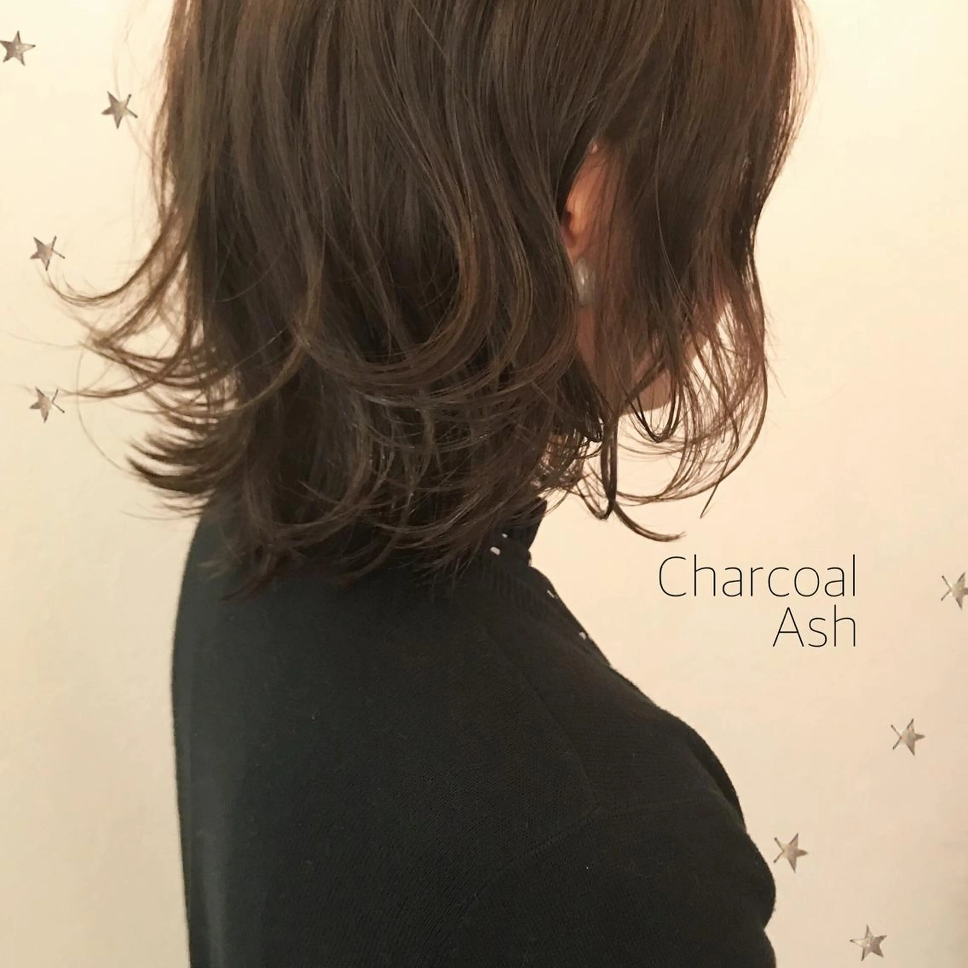 ミディアム カラー 市川 千夏のヘアスタイル