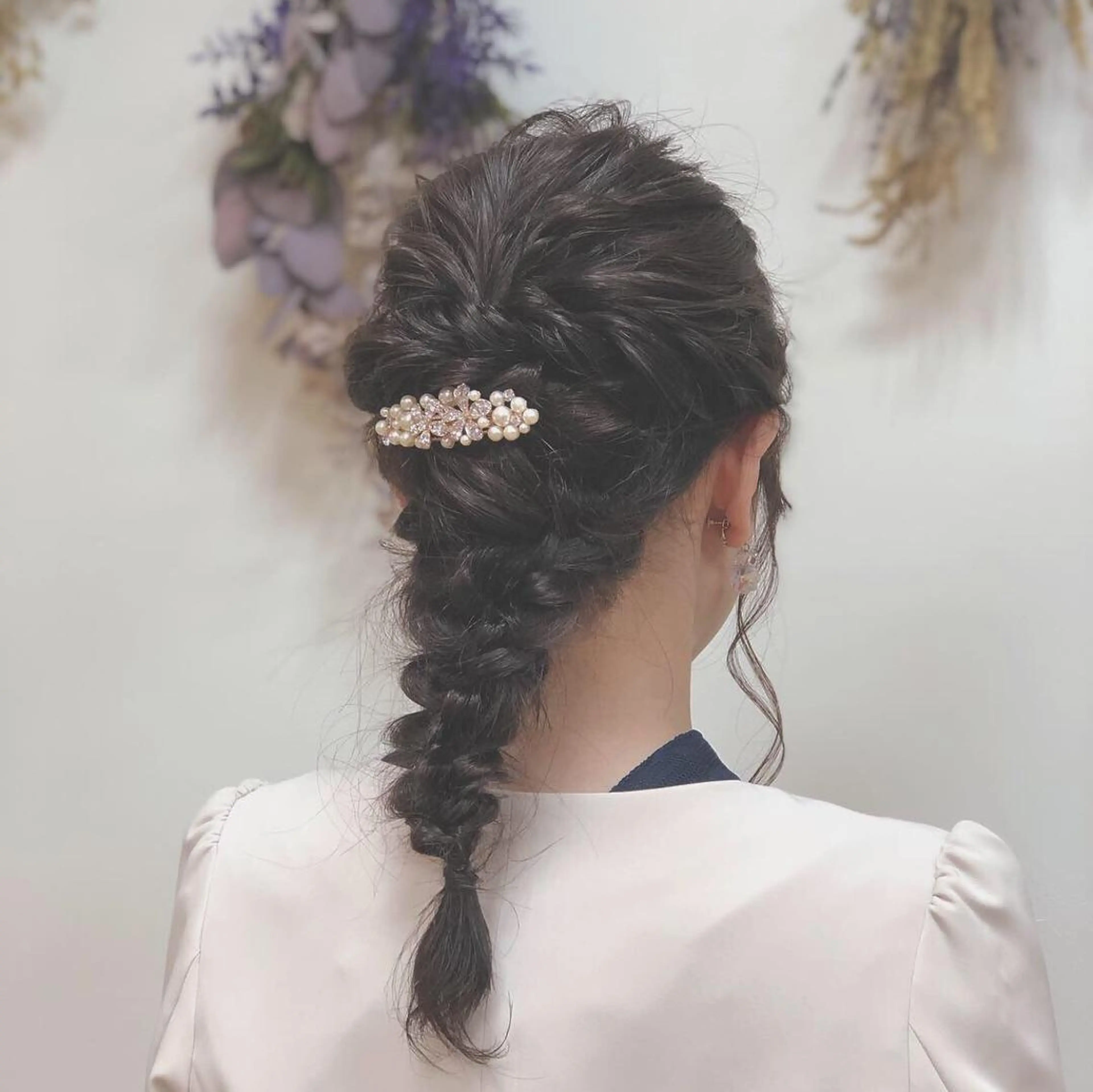 セミロング ヘアアレンジ 齋 藤のマツエク・マツパデザイン