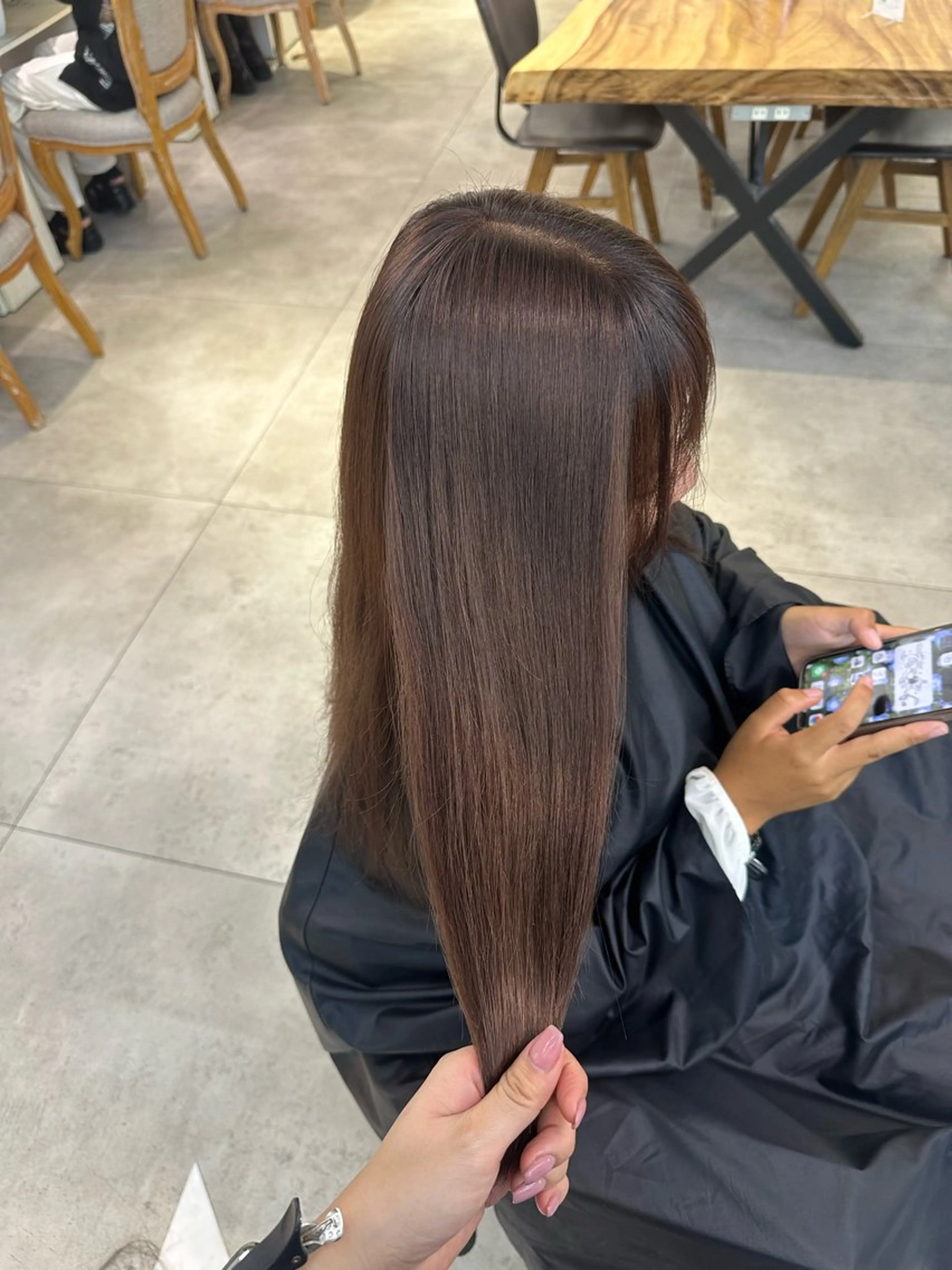 ロング カラー カット ヘアカラー 韓国ヘアメンズ・レデ ィース特化ミクのヘアスタイル