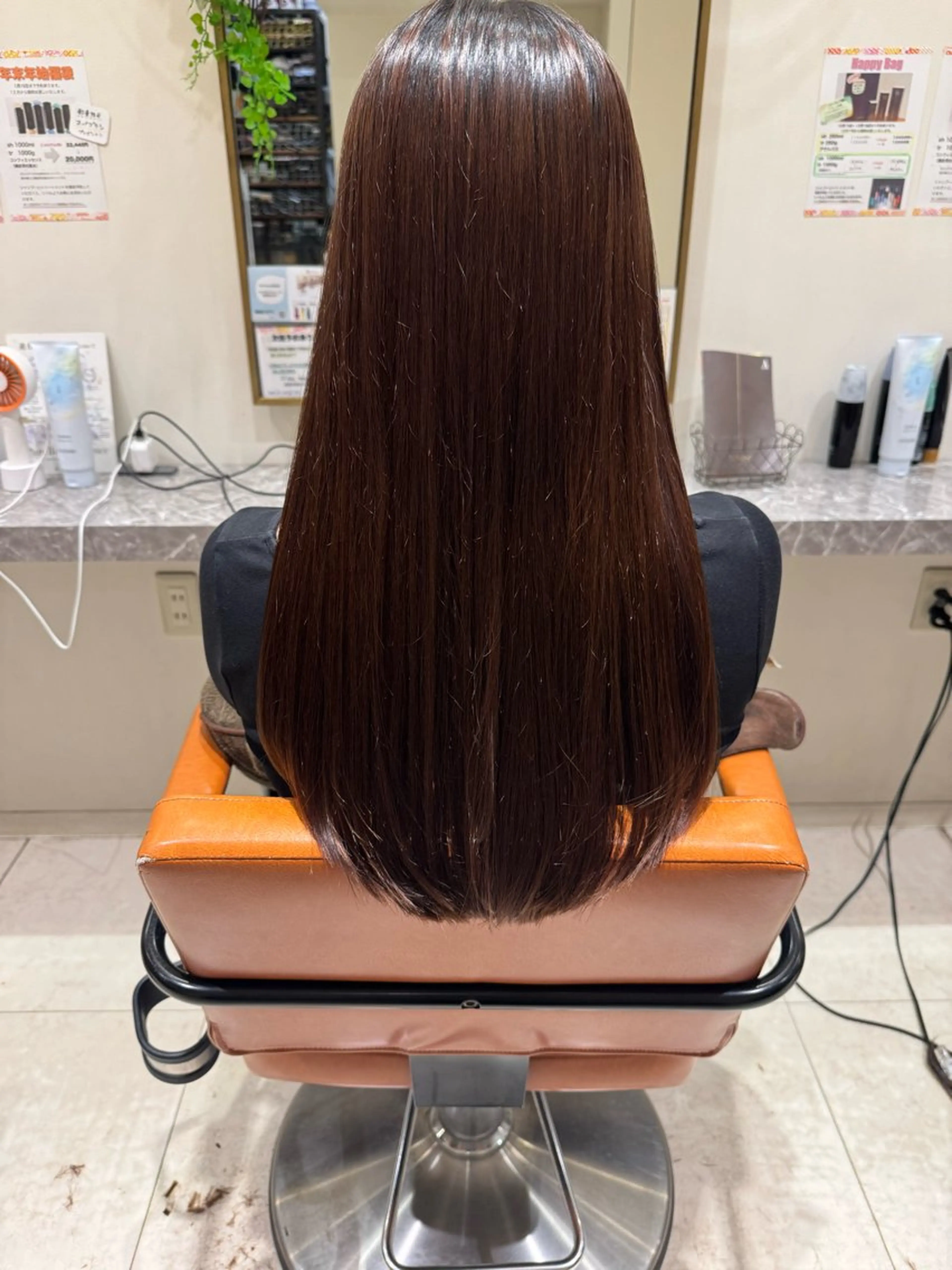 ロング パーマ カット 縮毛矯正 暖色/ベージュ/ メンズ/鈴木彩のヘアスタイル