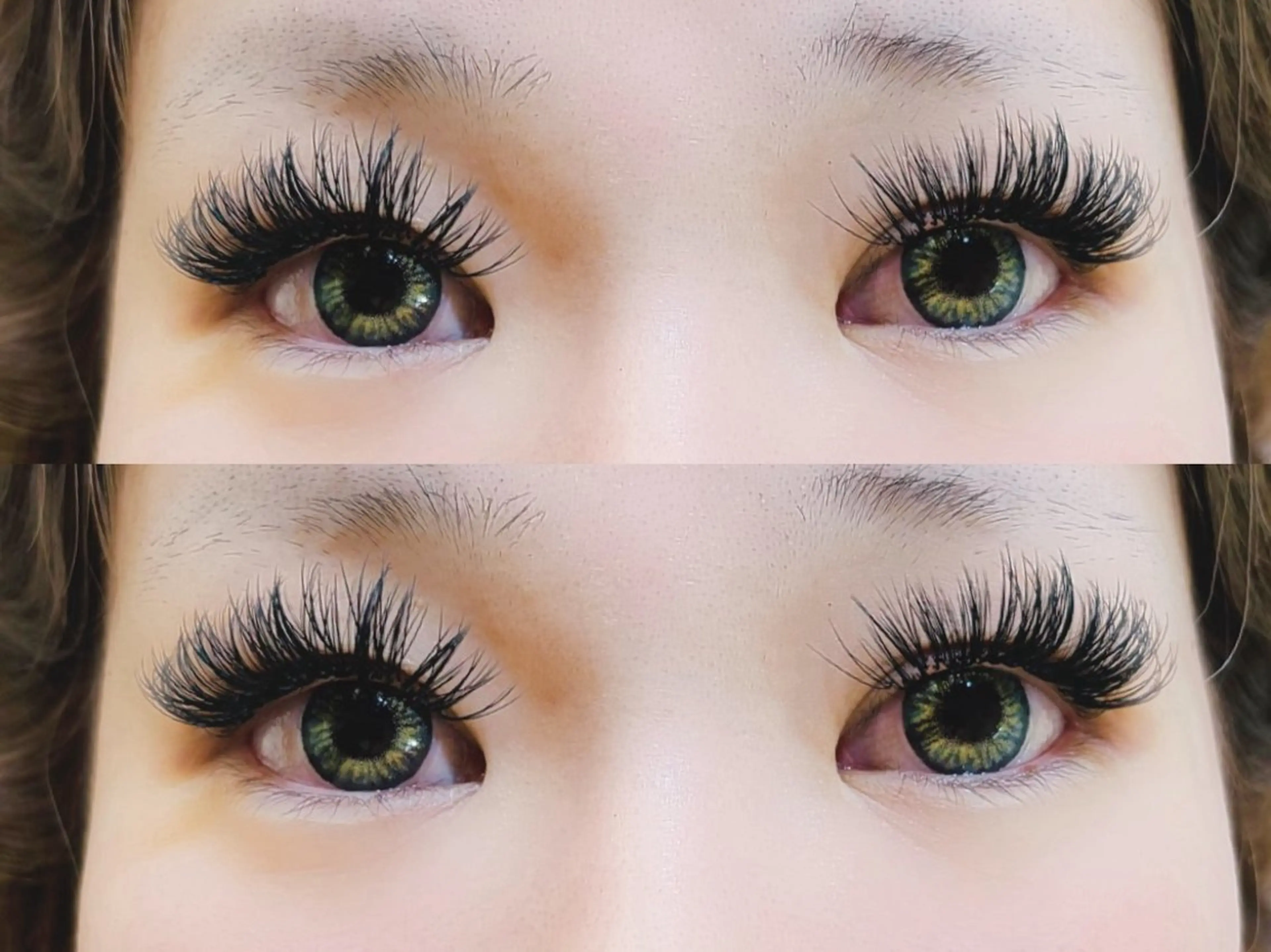 マツエク・マツパ 付け放題 バインドロック 束感まつ毛 フラットラッシュ パリジェンヌラッシュリフト マツエク AURORA RINAのマツエク・マツパデザイン