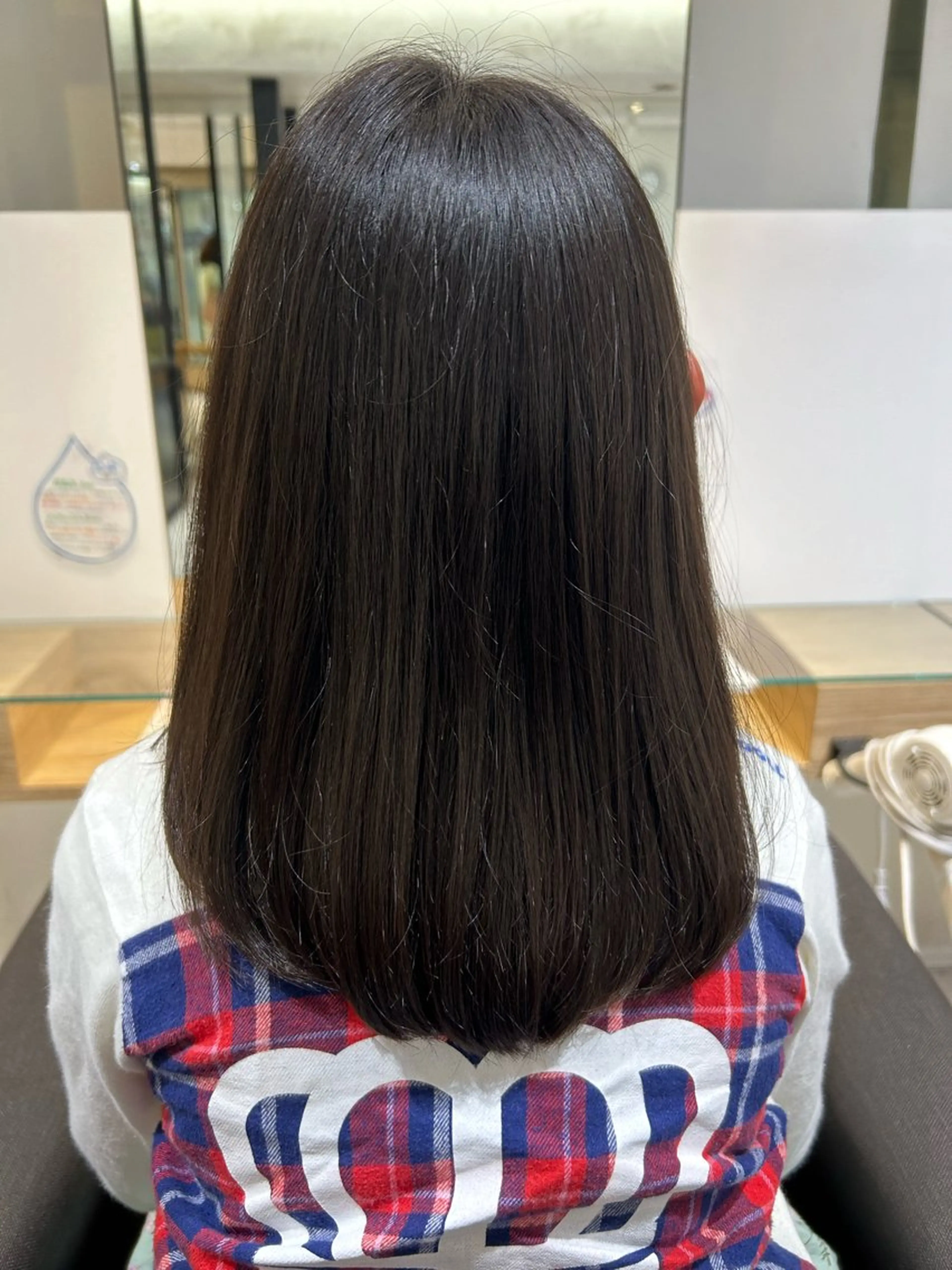 セミロング キッズ くせ毛 玉田 千智のヘアスタイル