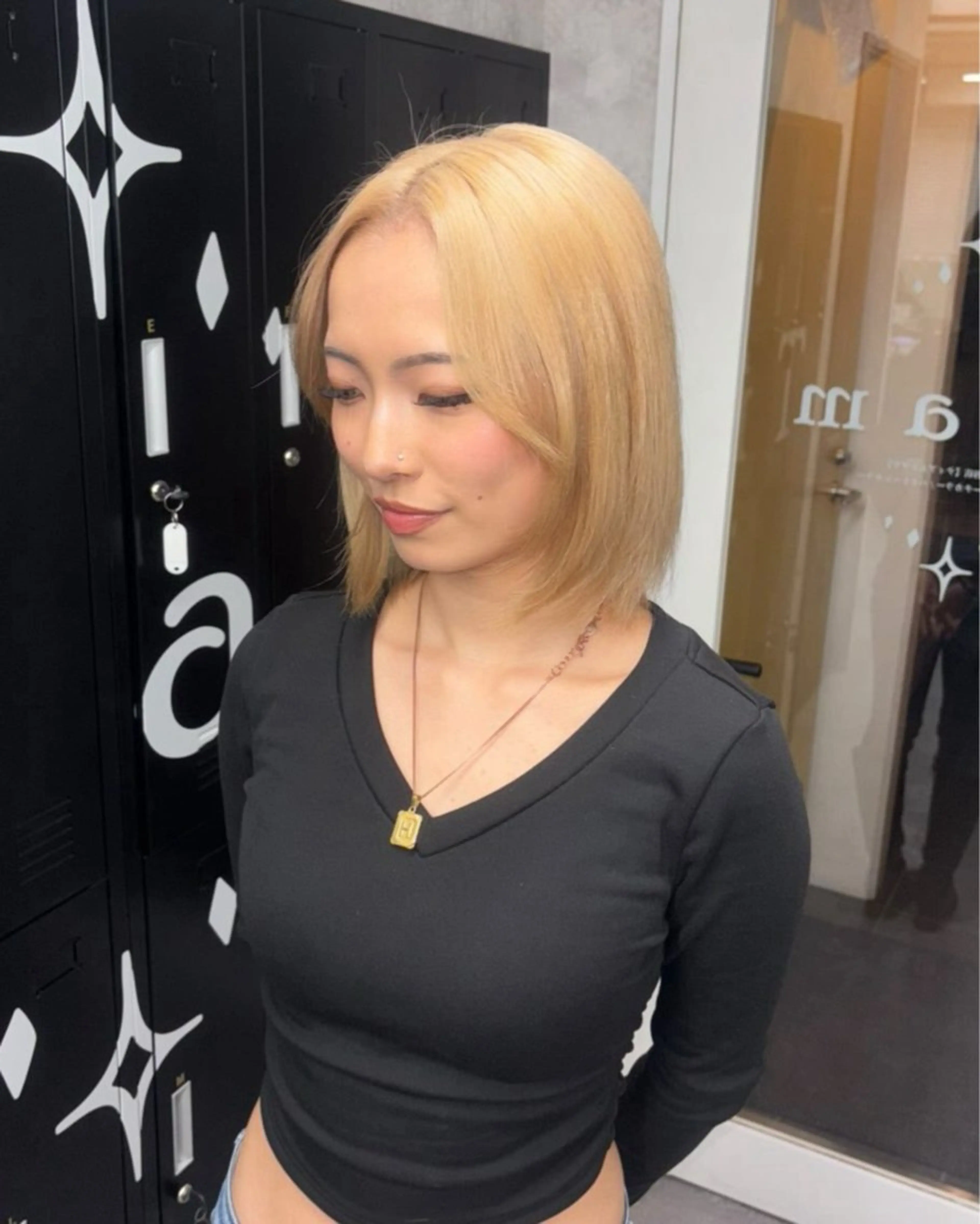 ミディアム カラー ギャル/ハイトーン 特化/ルイヤのヘアスタイル