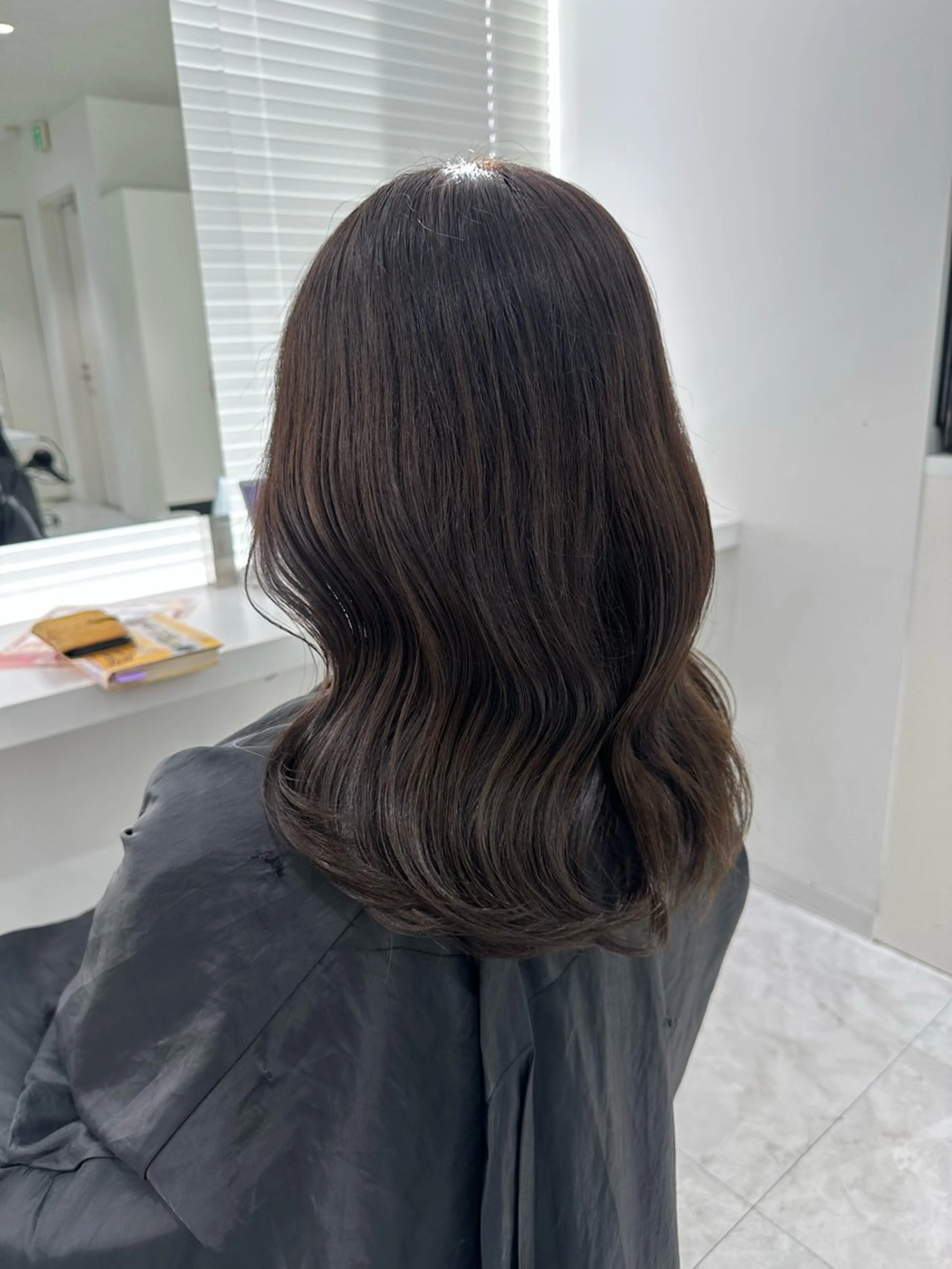 セミロング カラー ケアカラー カット ヘアカラー 🐺韓国風メンズ特化 あさひ🐺のヘアスタイル