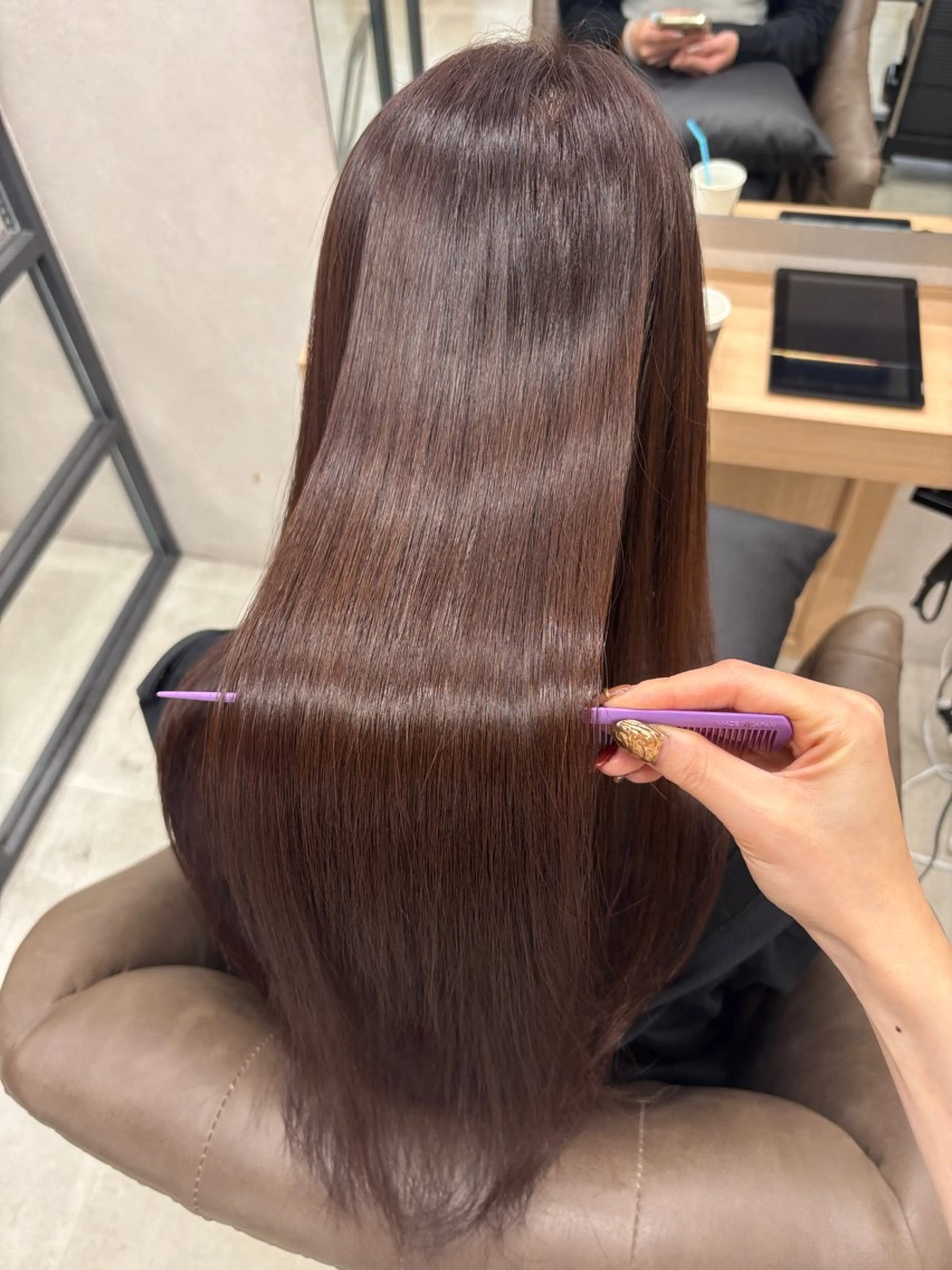 ロング カット ヘアカラー 縮毛矯正 トリートメント HARUKA🍒 toccaのヘアスタイル