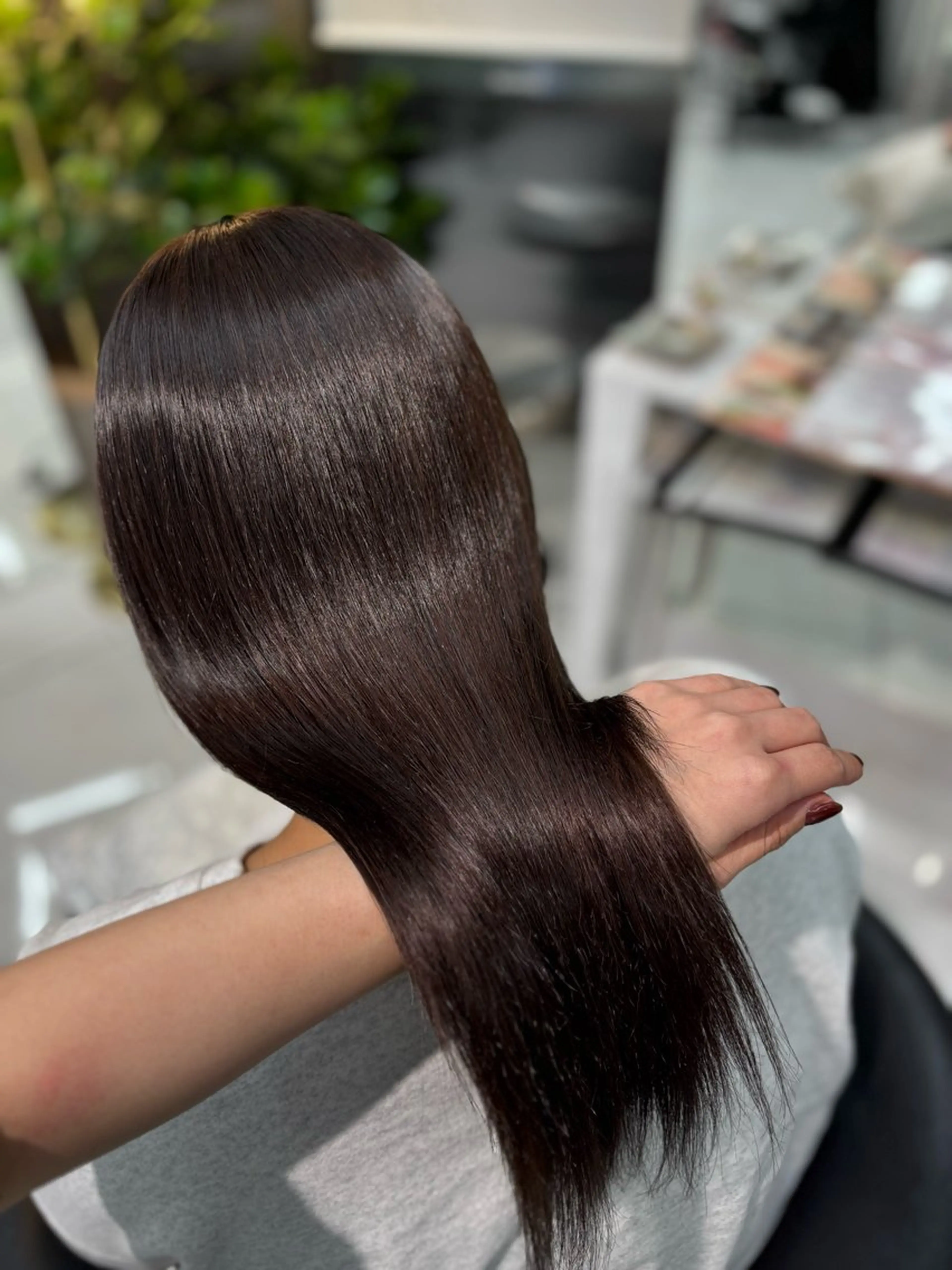 カット 縮毛矯正 トリートメント Sakuraෆ˚* 透け感ベージュ🥨のヘアスタイル