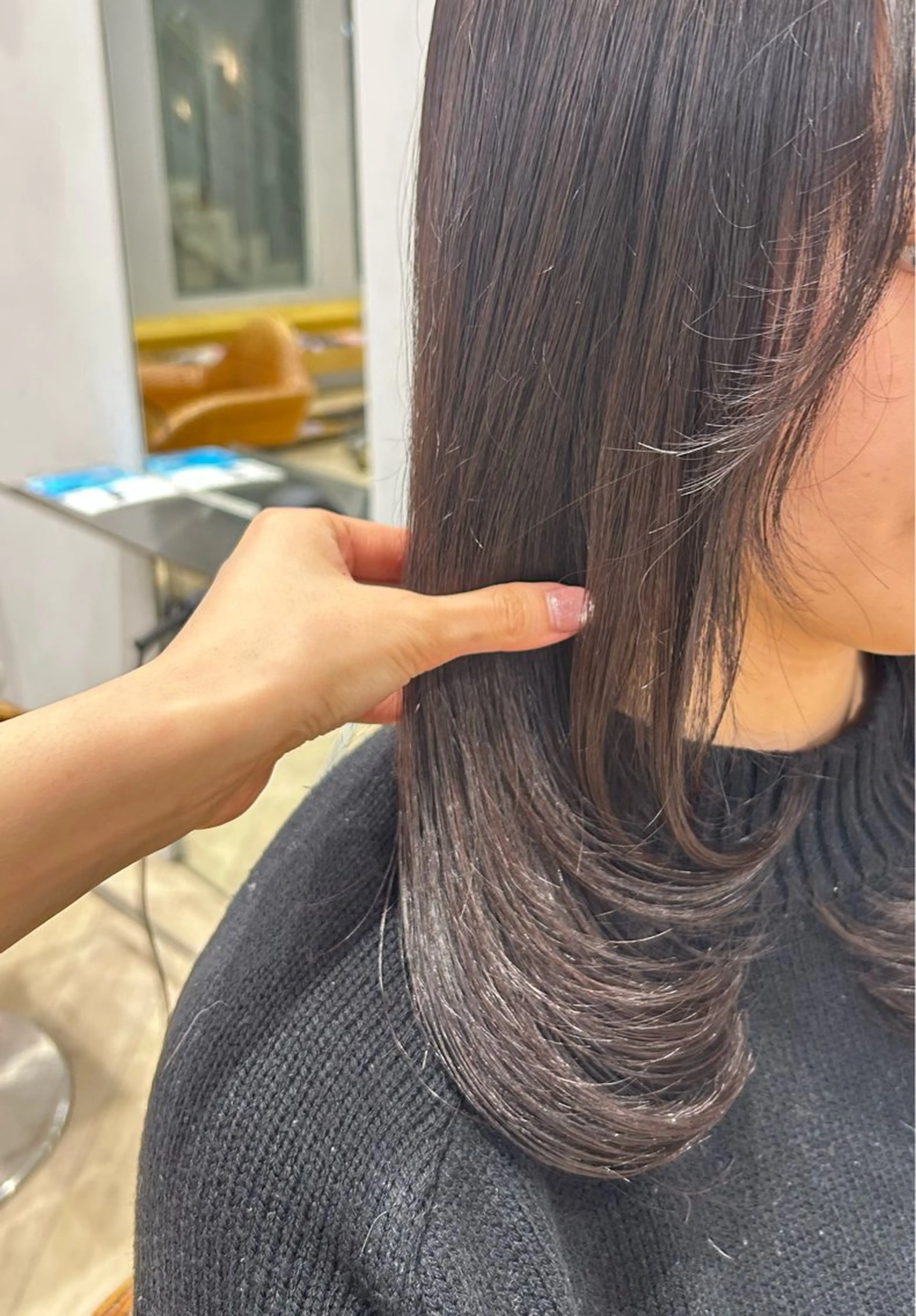 セミロング 柴田 千春のヘアスタイル