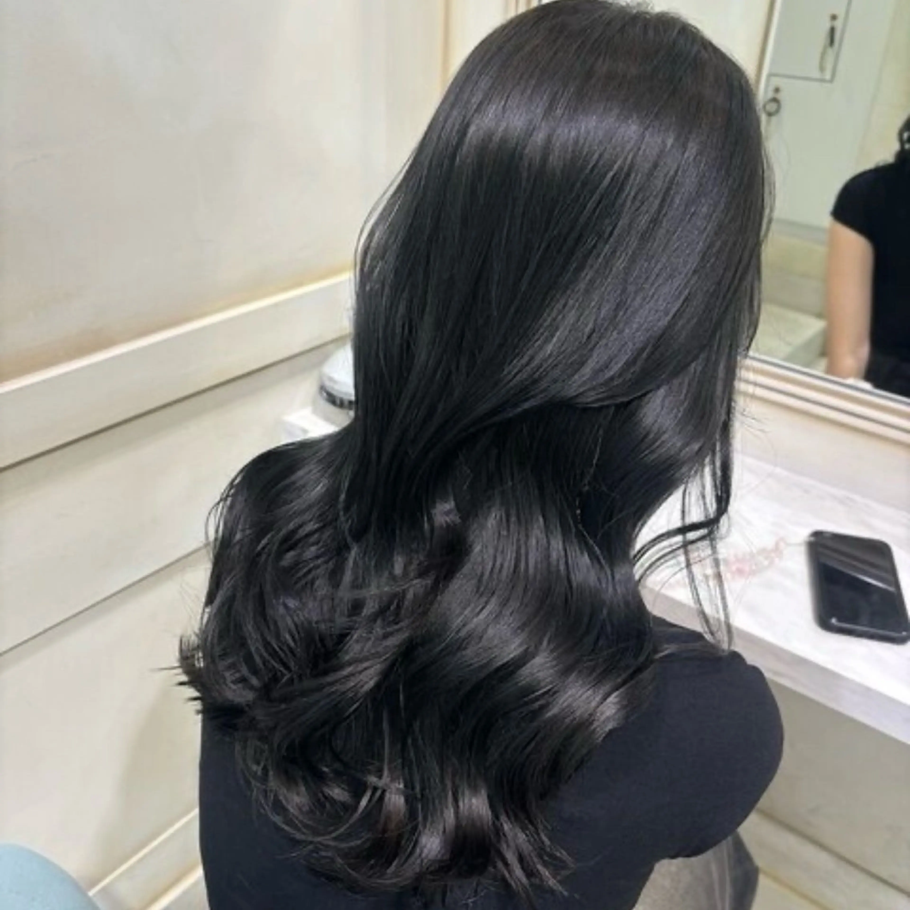 セミロング 💖ダブルカラー/ ケアカラー/レナ💖のヘアスタイル