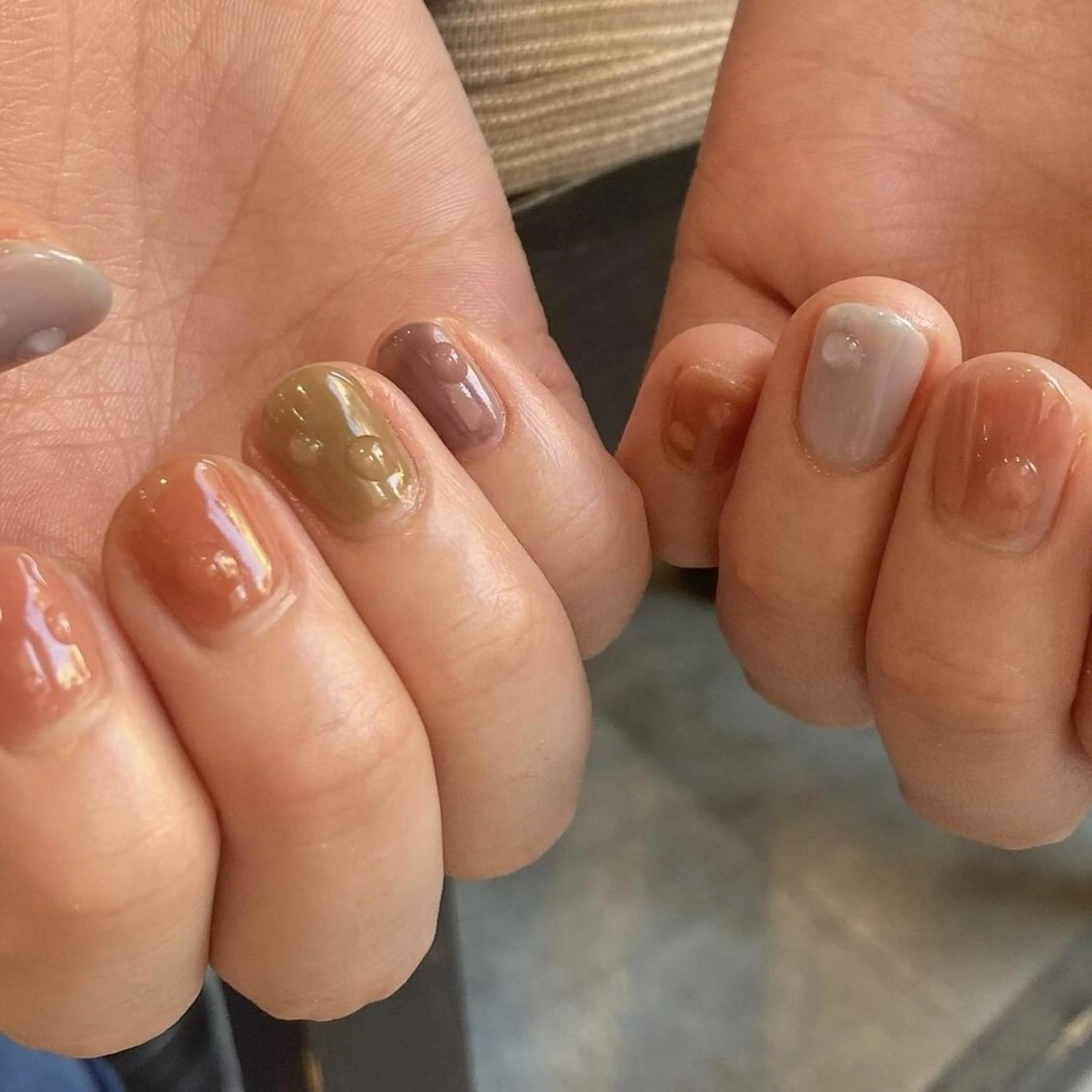 ネイル アートネイル ジェルネイル ニュアンスネイル パラジェル 夏ネイル ハンドネイル 【パラジェル認定】 newiネイル京橋のネイルデザイン