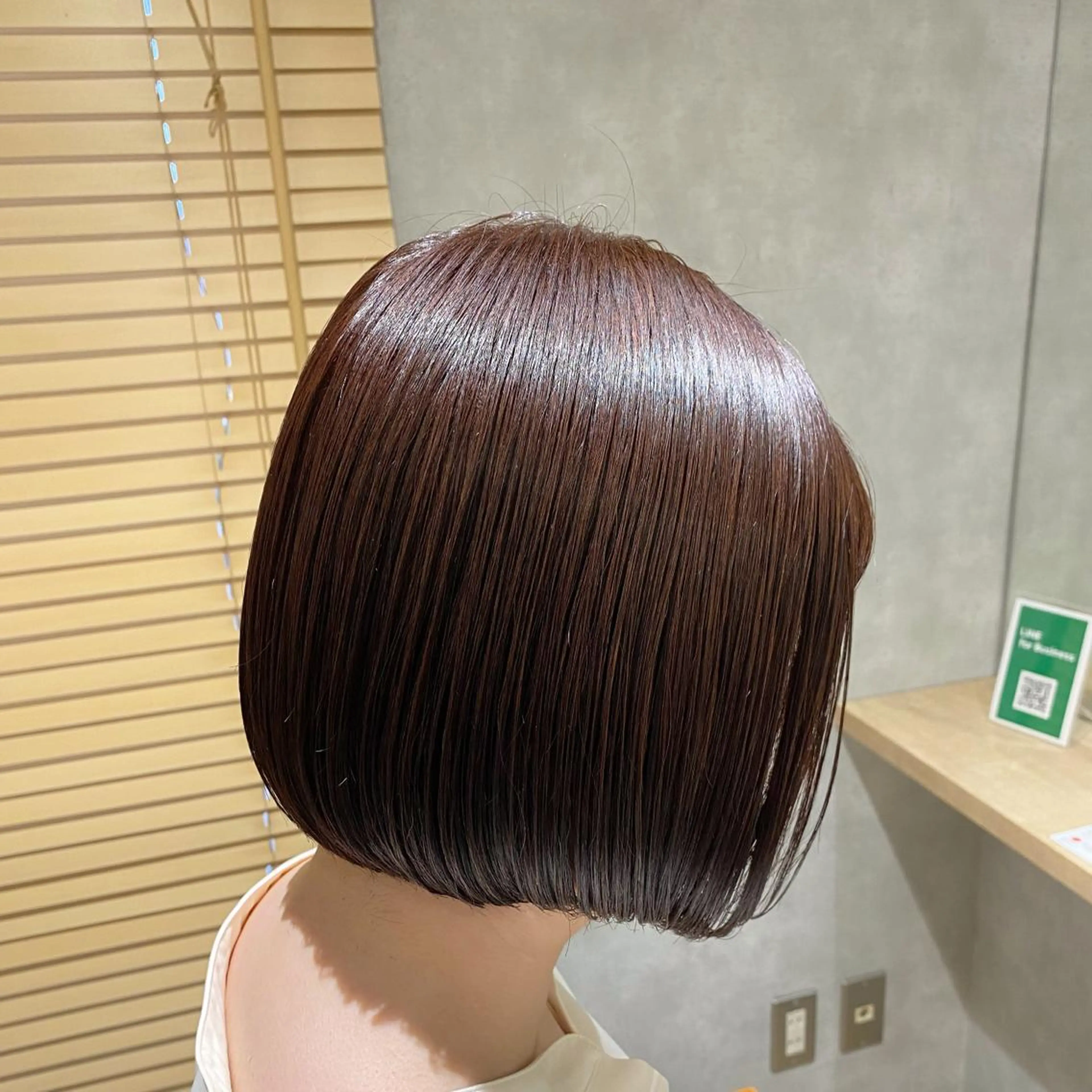 ショート カラー ブラウンカラー ピンクカラー ピンクブラウン ボブ ヘアカラー トリートメント ✂韓国レイヤー 🦋みやび🪽のヘアスタイル