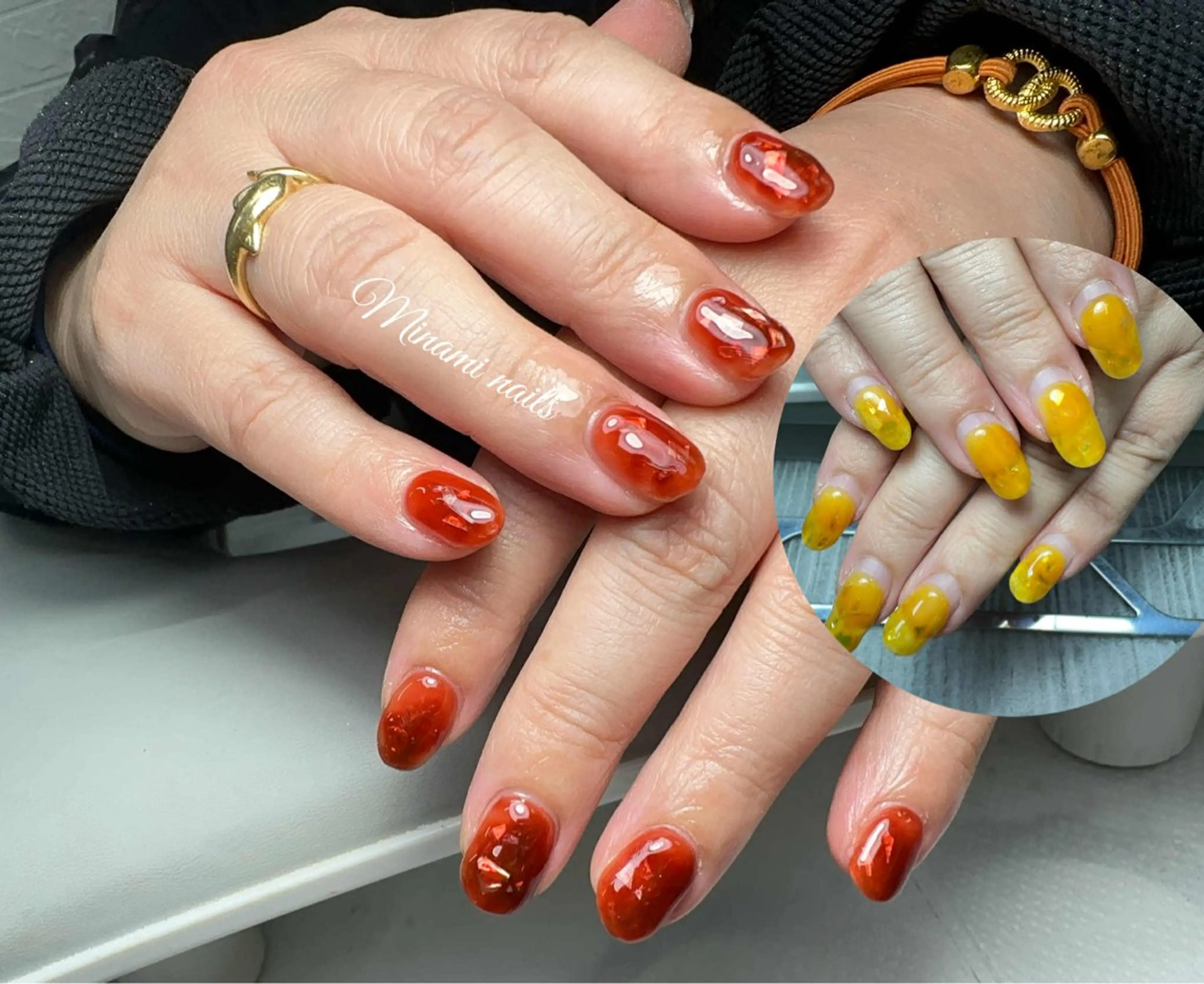 ネイル アートネイル オーロラネイル ガーリー キラキラネイル 韓国ネイル Minami Nailsのネイルデザイン