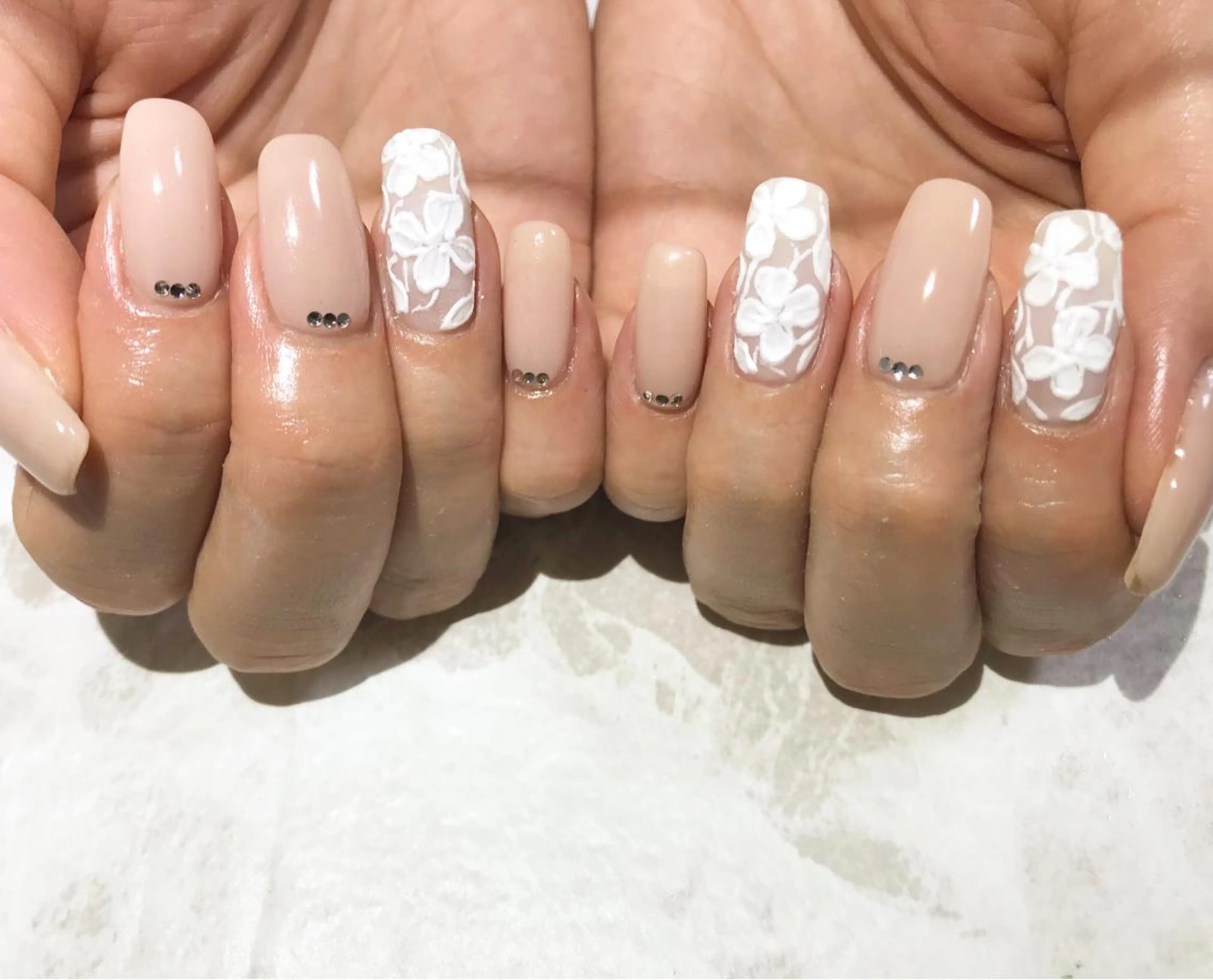 ネイル フラワーネイル フットネイル ニュアンスネイル シンプルネイル 春ネイル nail fufla ♡yamane♡のネイルデザイン