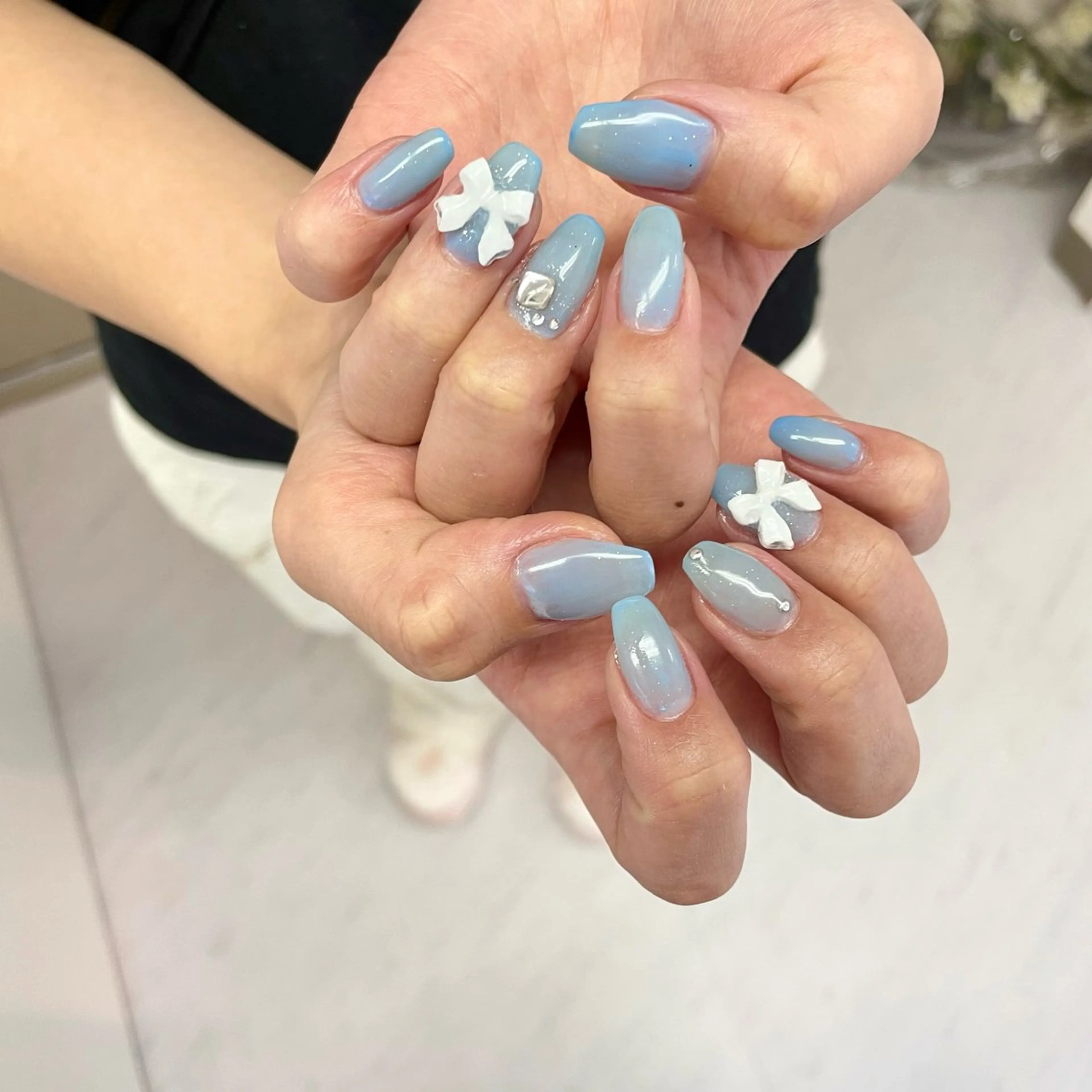 ネイル ハンドネイル 大阪福島韓国束感まつ げ Sayaka🤍のマツエク・マツパデザイン