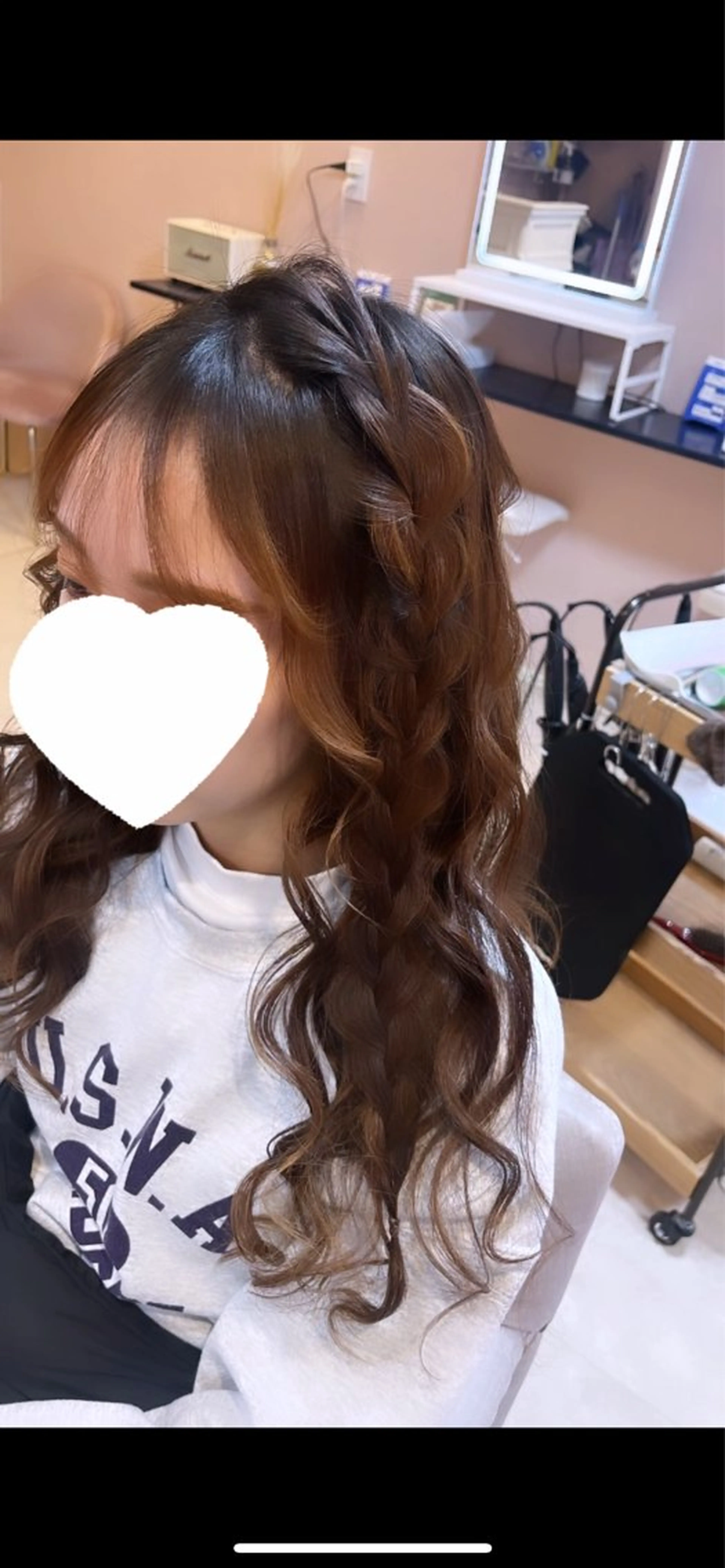 ロング ヘアアレンジ ヤマダ アヤノのヘアスタイル