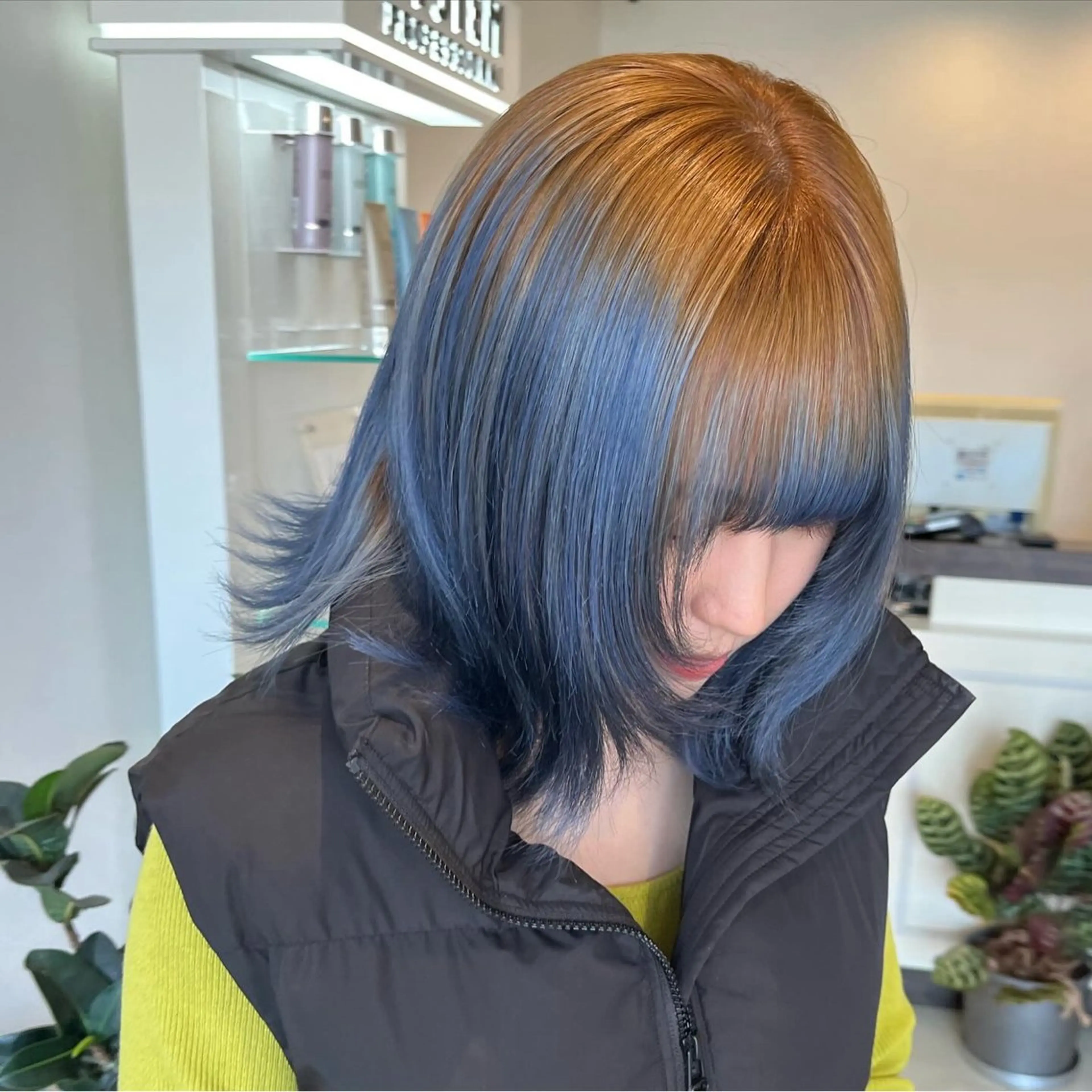 ミディアム カラー ヘアアレンジ ちひろ /似合わせカラーのヘアスタイル