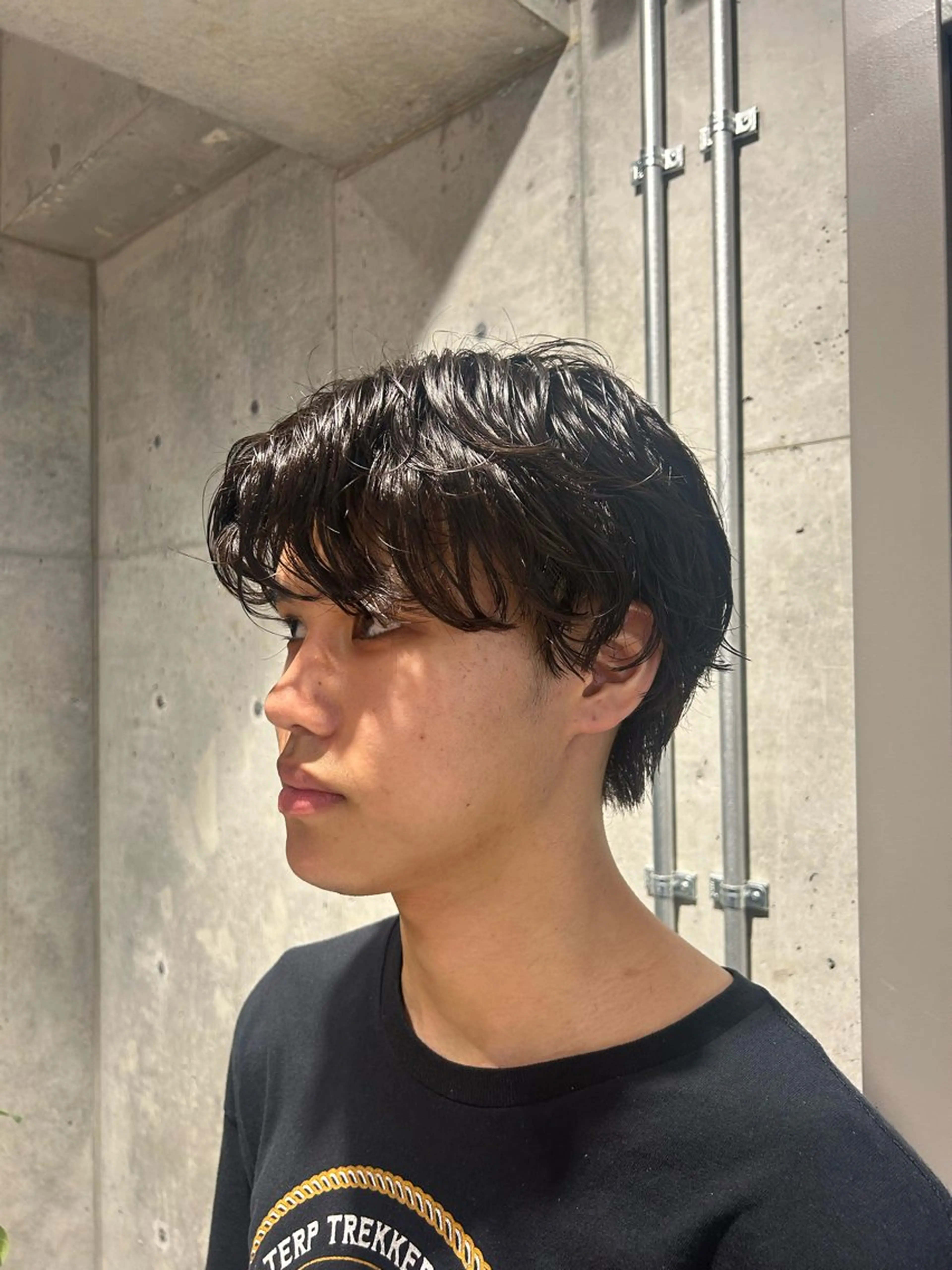 パーマ メンズ カット パーマ 🤡暖色ショート 🤡みさきのヘアスタイル