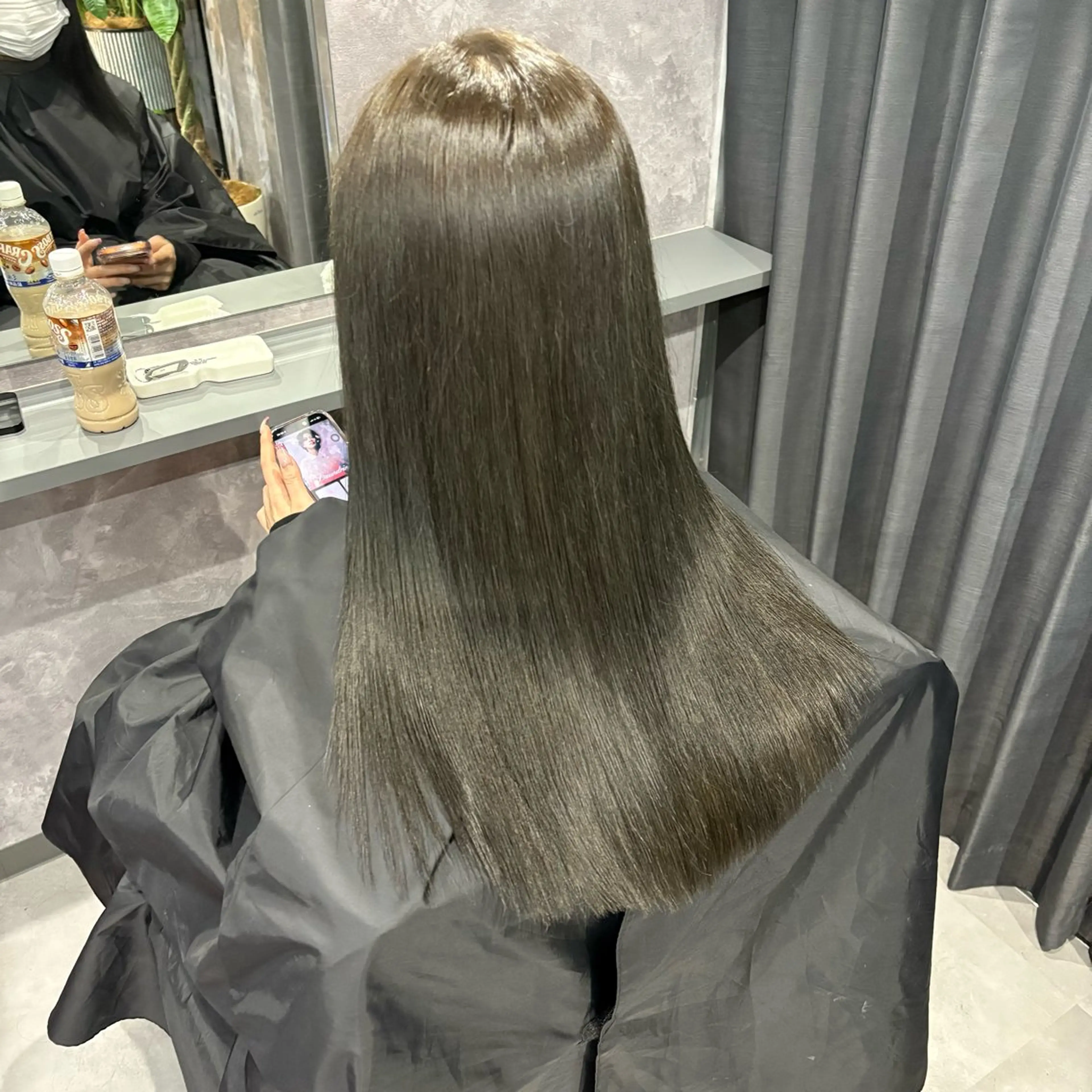 ロング カラー カット ヘアカラー トリートメント nameless miichiのヘアスタイル