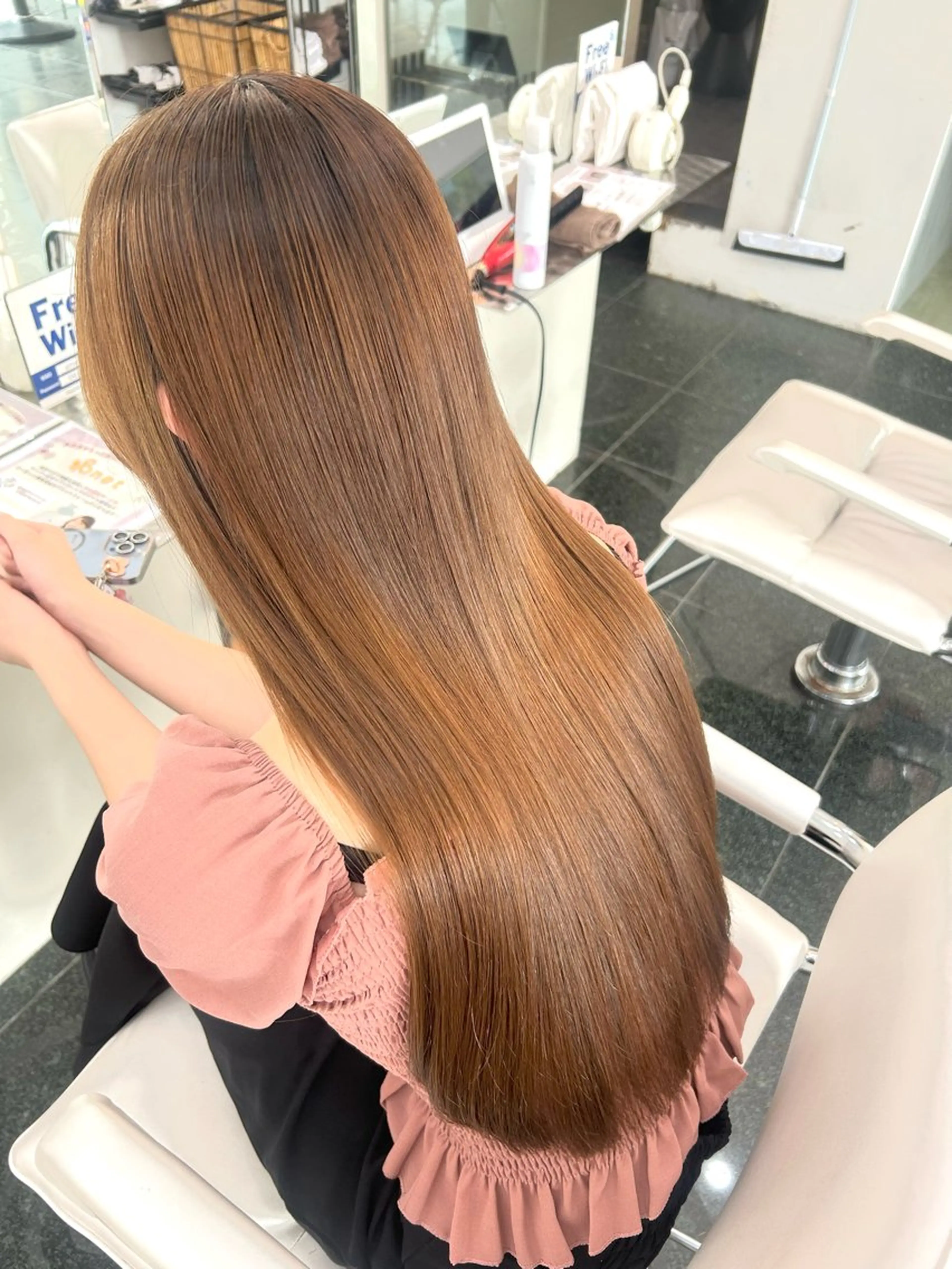 ロング トリートメント 🌼髪質整形🧸 艶カラー🌼珠理のヘアスタイル