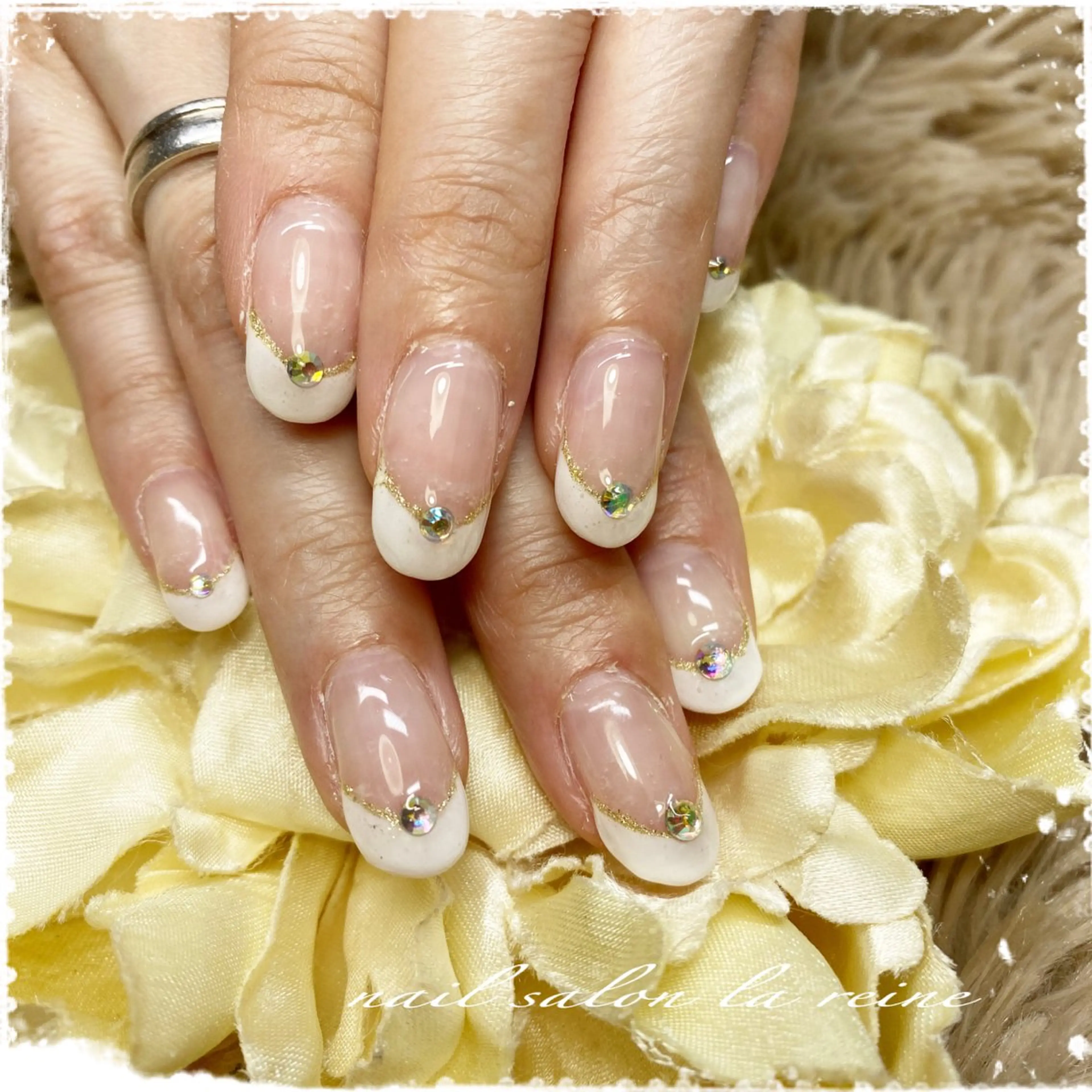 ネイル フレンチネイル ハンドネイル nail salon la reineのネイルデザイン