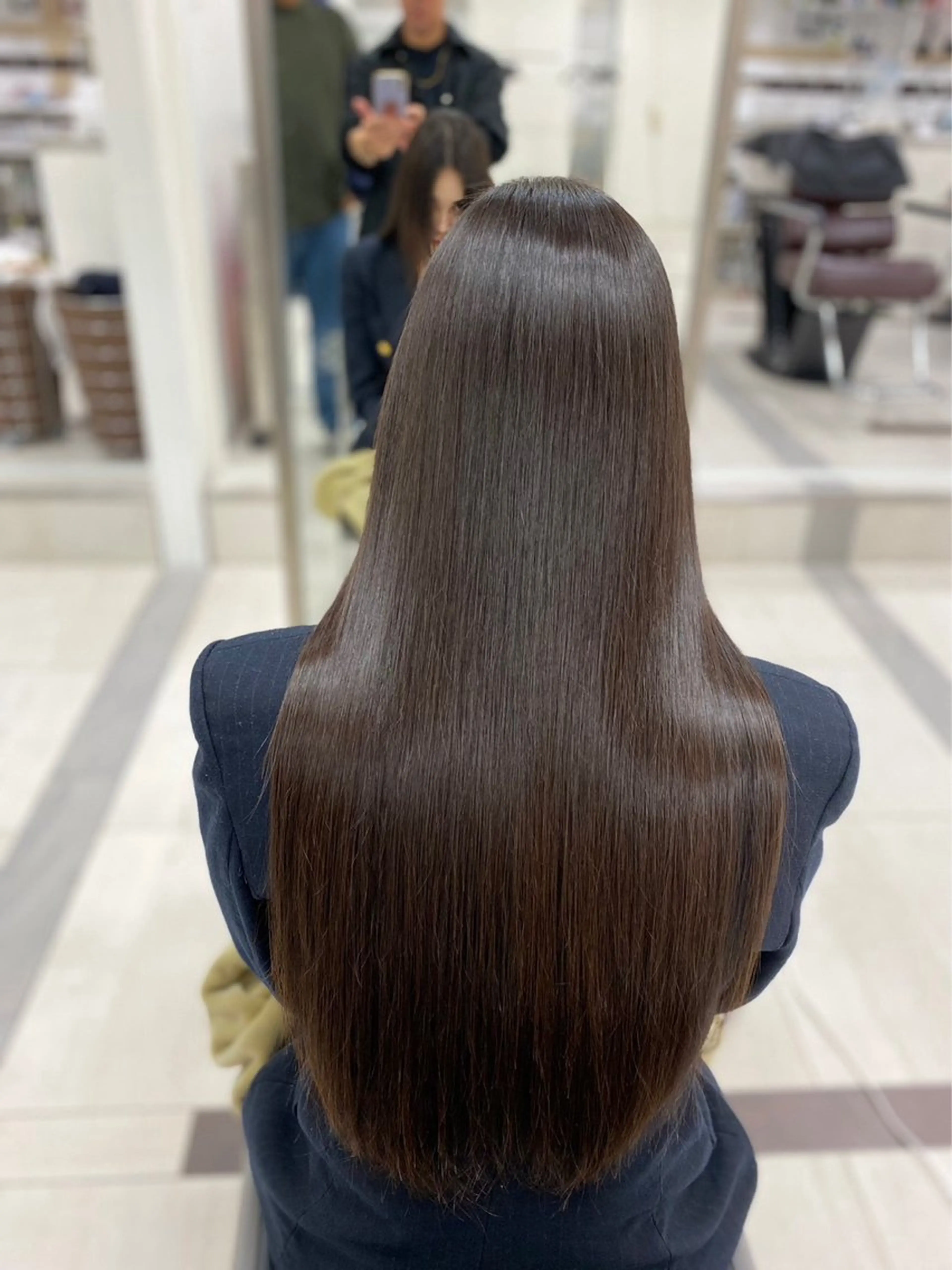 ロング 縮毛矯正 髪質改善/美髪/艶髪 原田 竜空のヘアスタイル