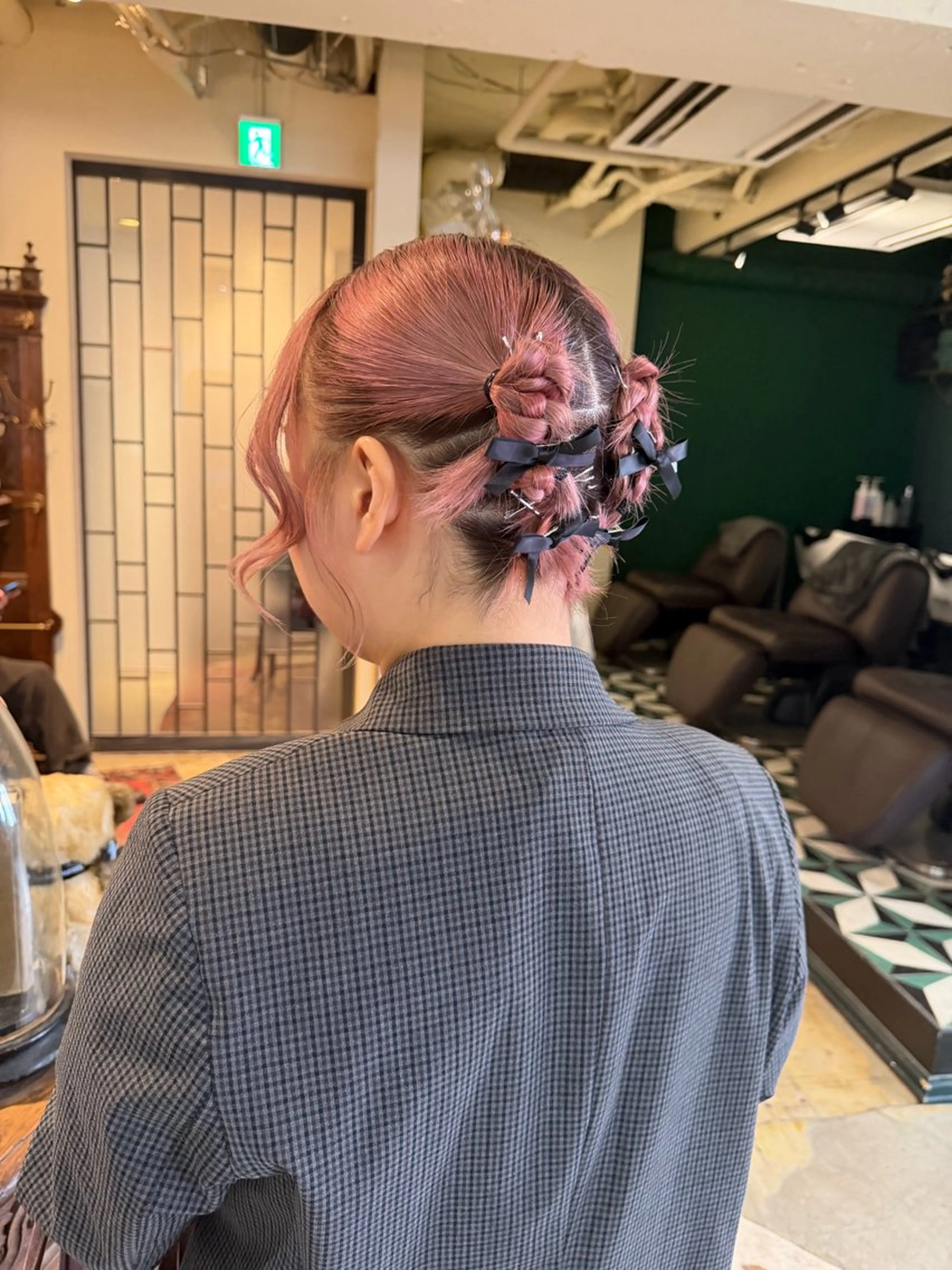 ミディアム カラー ヘアアレンジ 🌿もりやま りりか🌿のヘアスタイル