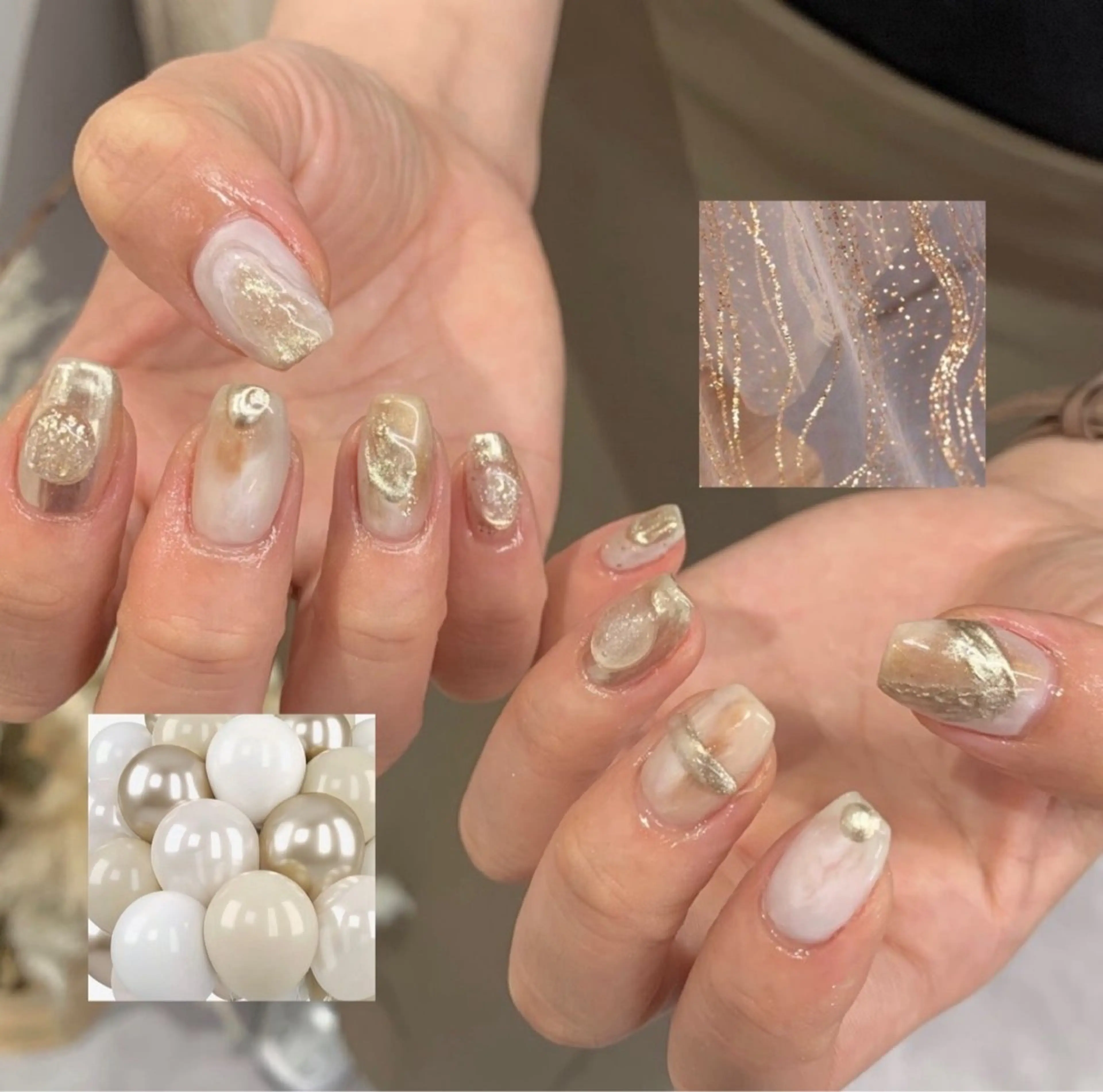 ネイル ニュアンスネイル ハンドネイル マキノ ユイのネイルデザイン