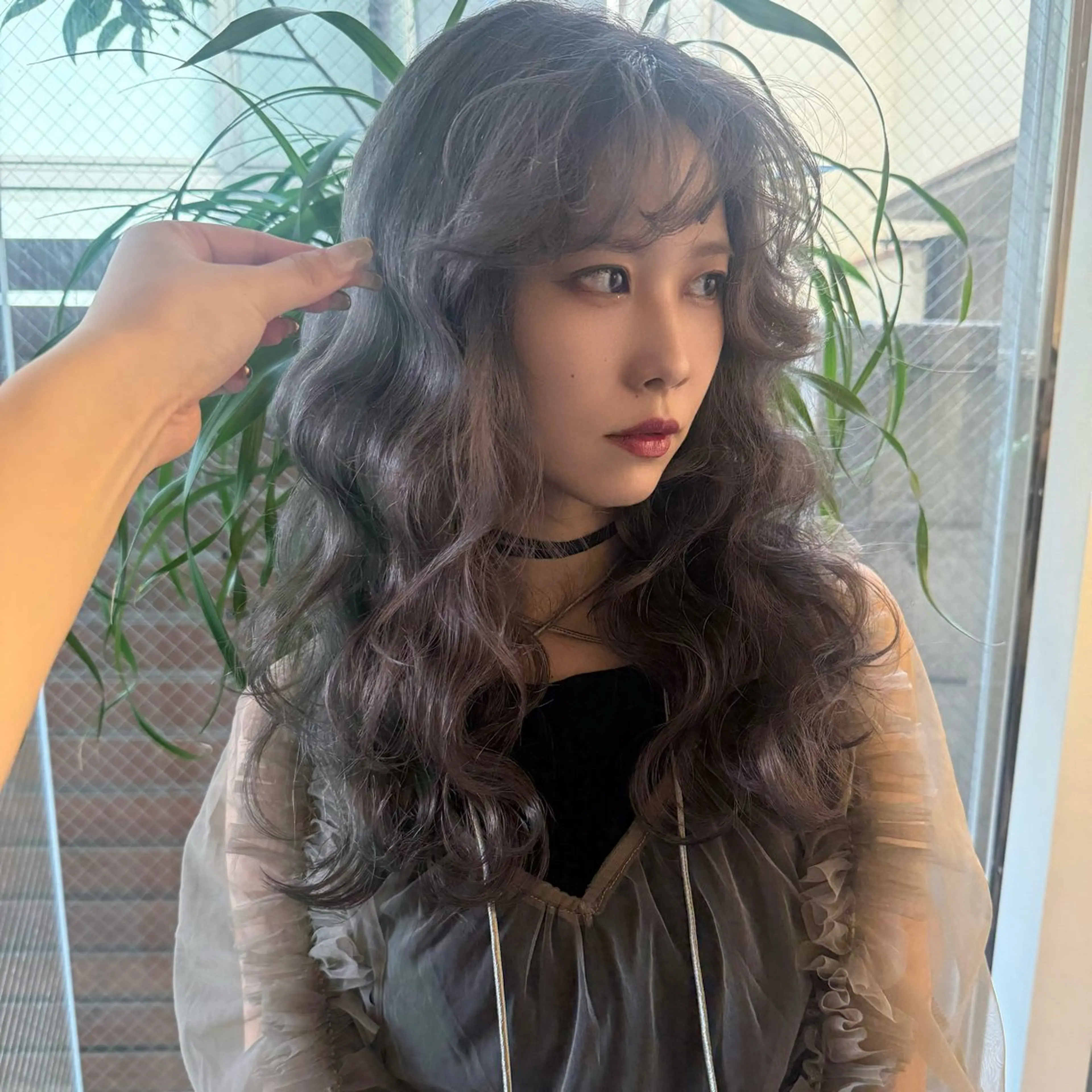 ロング カラー カット ヘアカラー トリートメント Mizobe misakiのヘアスタイル