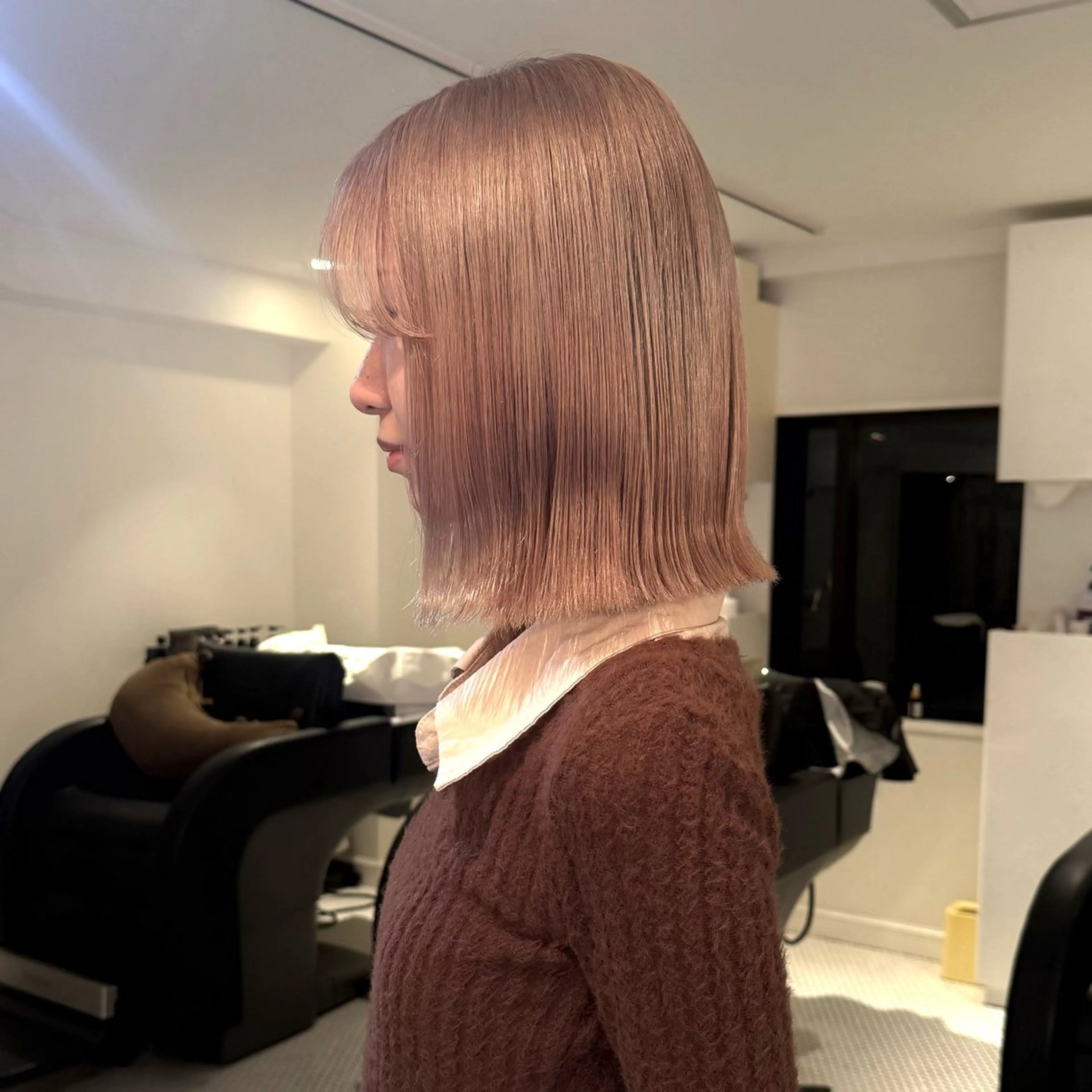 カラー ヘアカラー 升方 楓のヘアスタイル