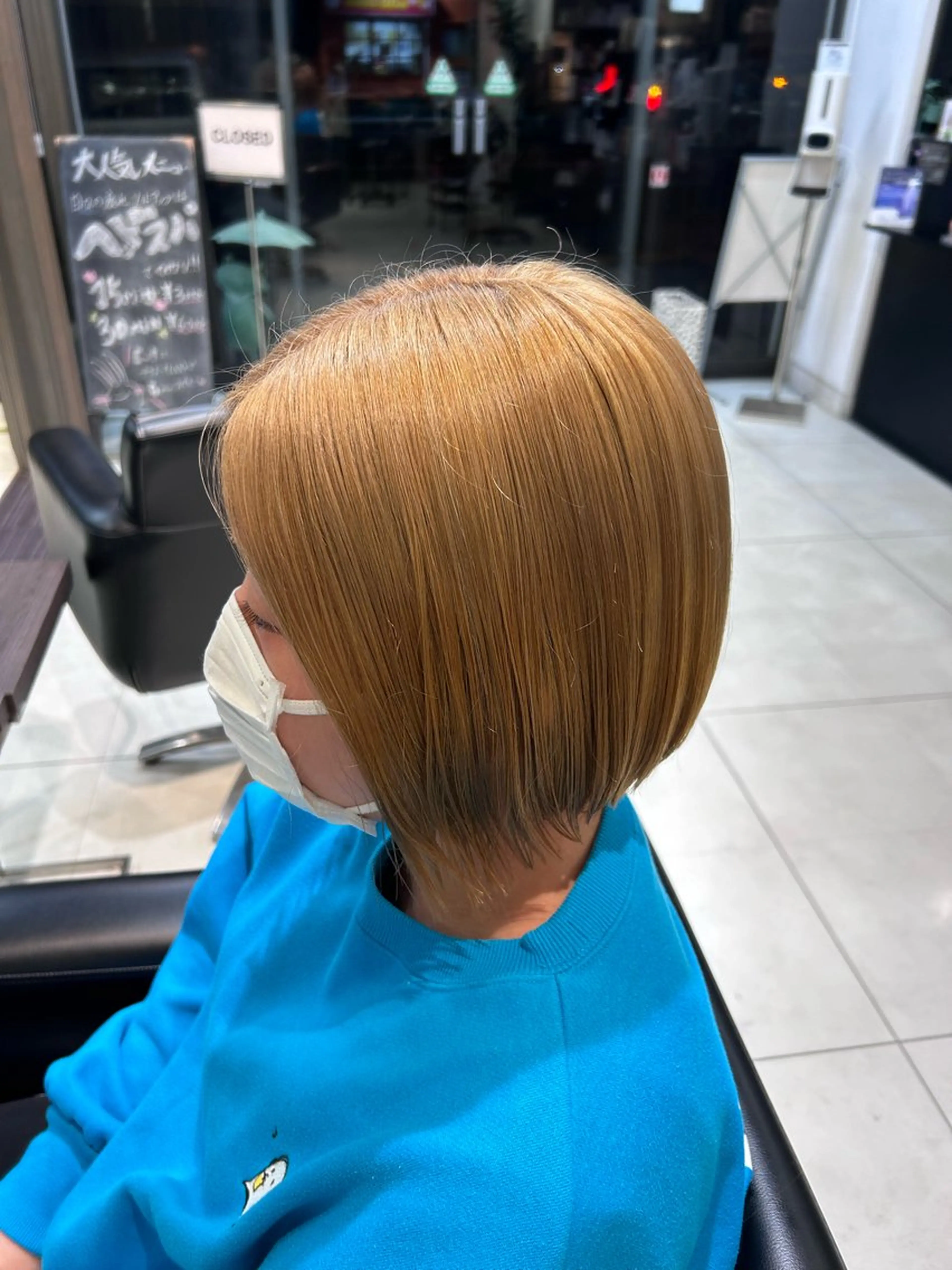 ショート カラー 透明感カラー 板橋 島村美咲のヘアスタイル