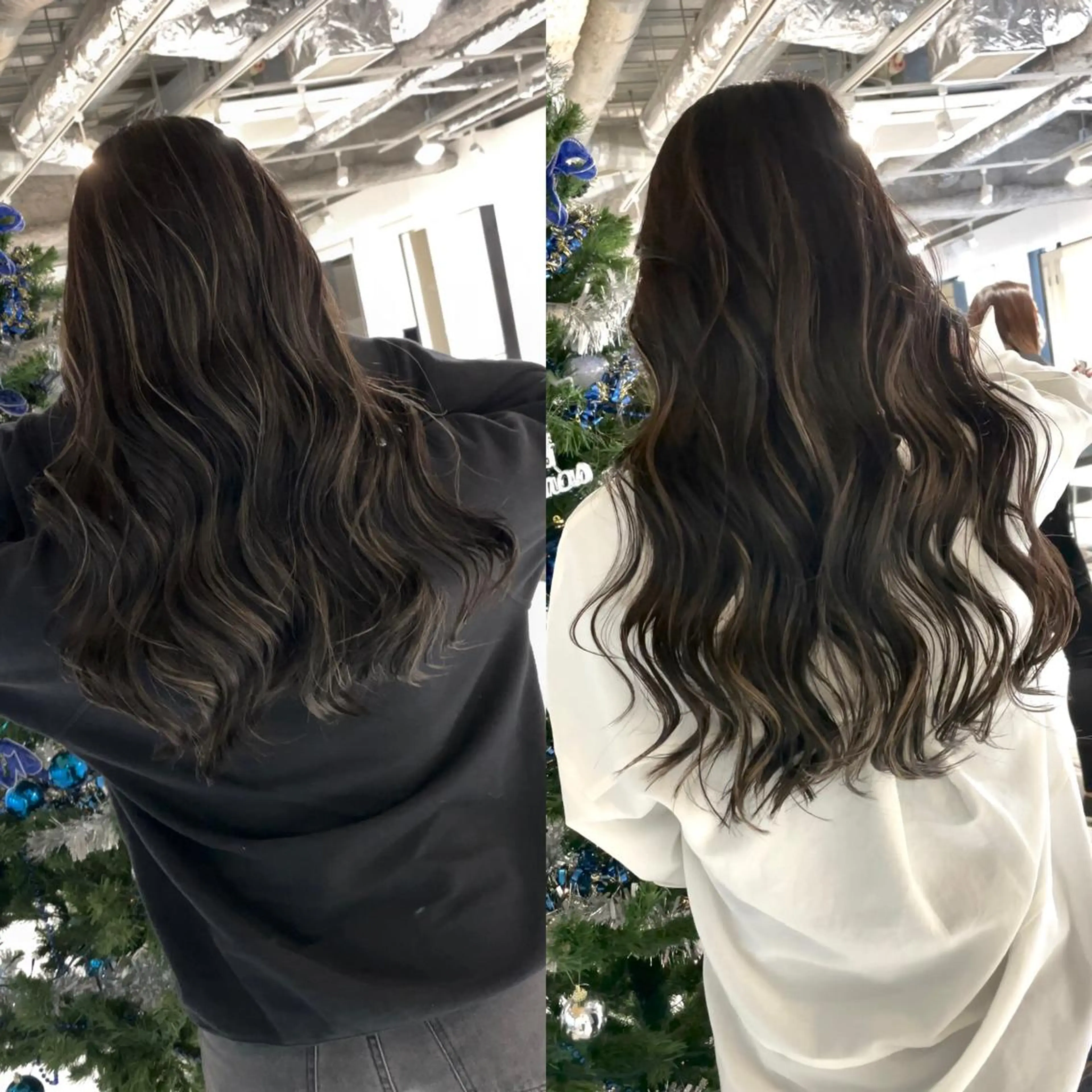 ロング ハイライト ヘアカラー トリートメント 神戸でブリーチなら puty/レイヤーのヘアスタイル