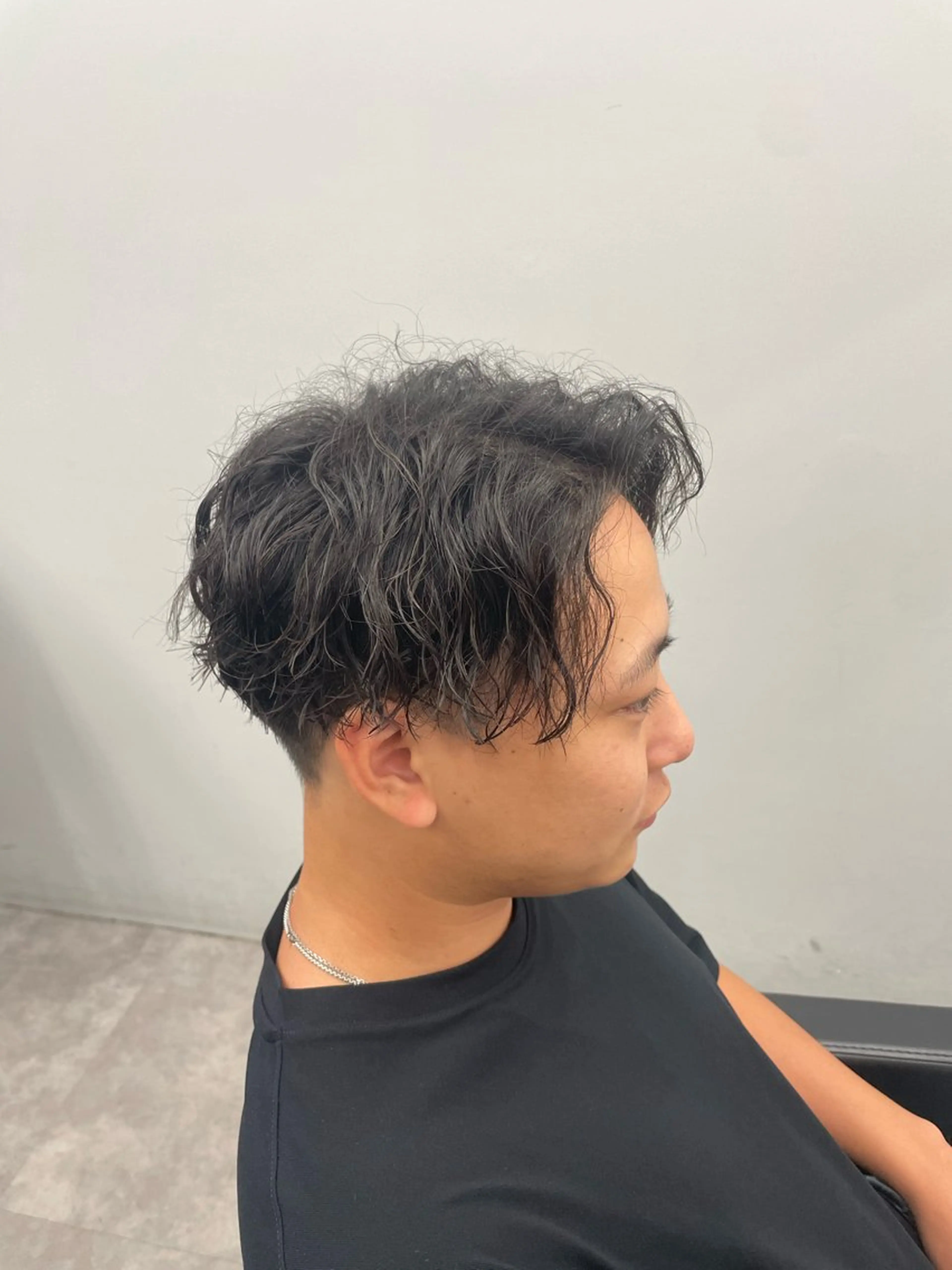 ショート パーマ メンズ カット パーマ 社会人向けパーマ 北千住No.1林和輝のヘアスタイル
