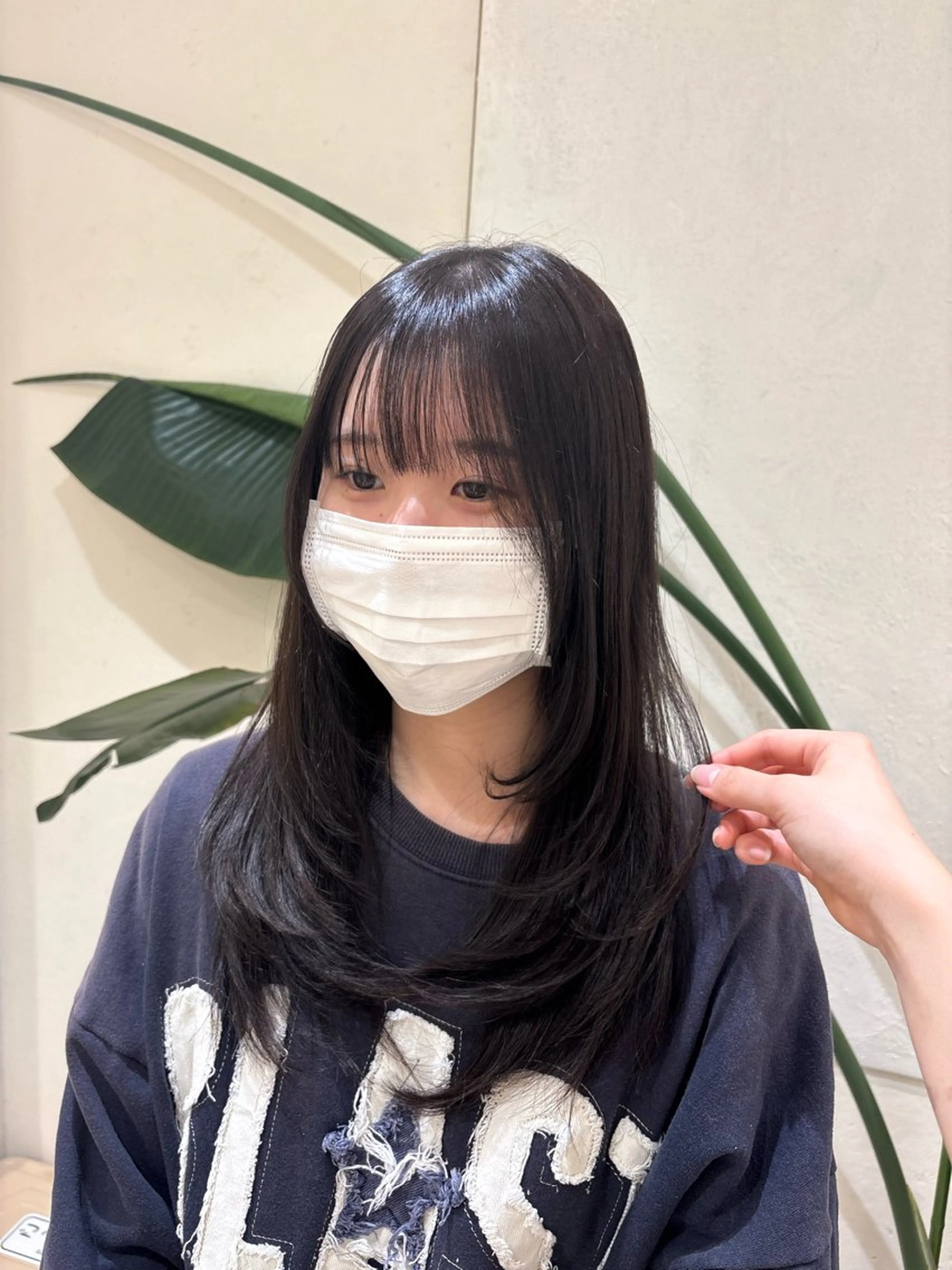 ロング ハッシュカット カット ヘアカラー 佃 風子のヘアスタイル