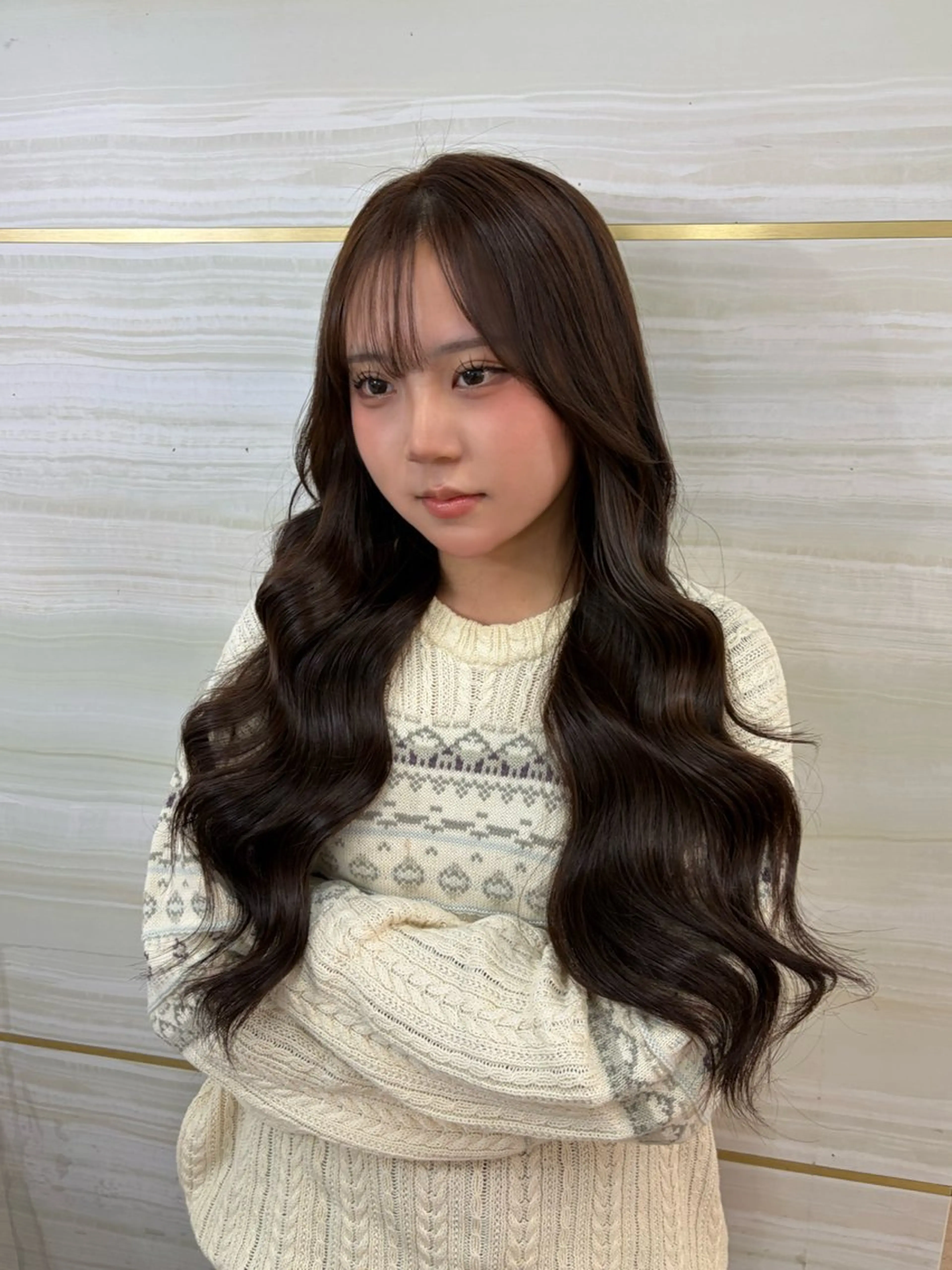 ロング カラー ヘアカラー 🩶mana🩶艶髪 /カラーオンカラーのヘアスタイル