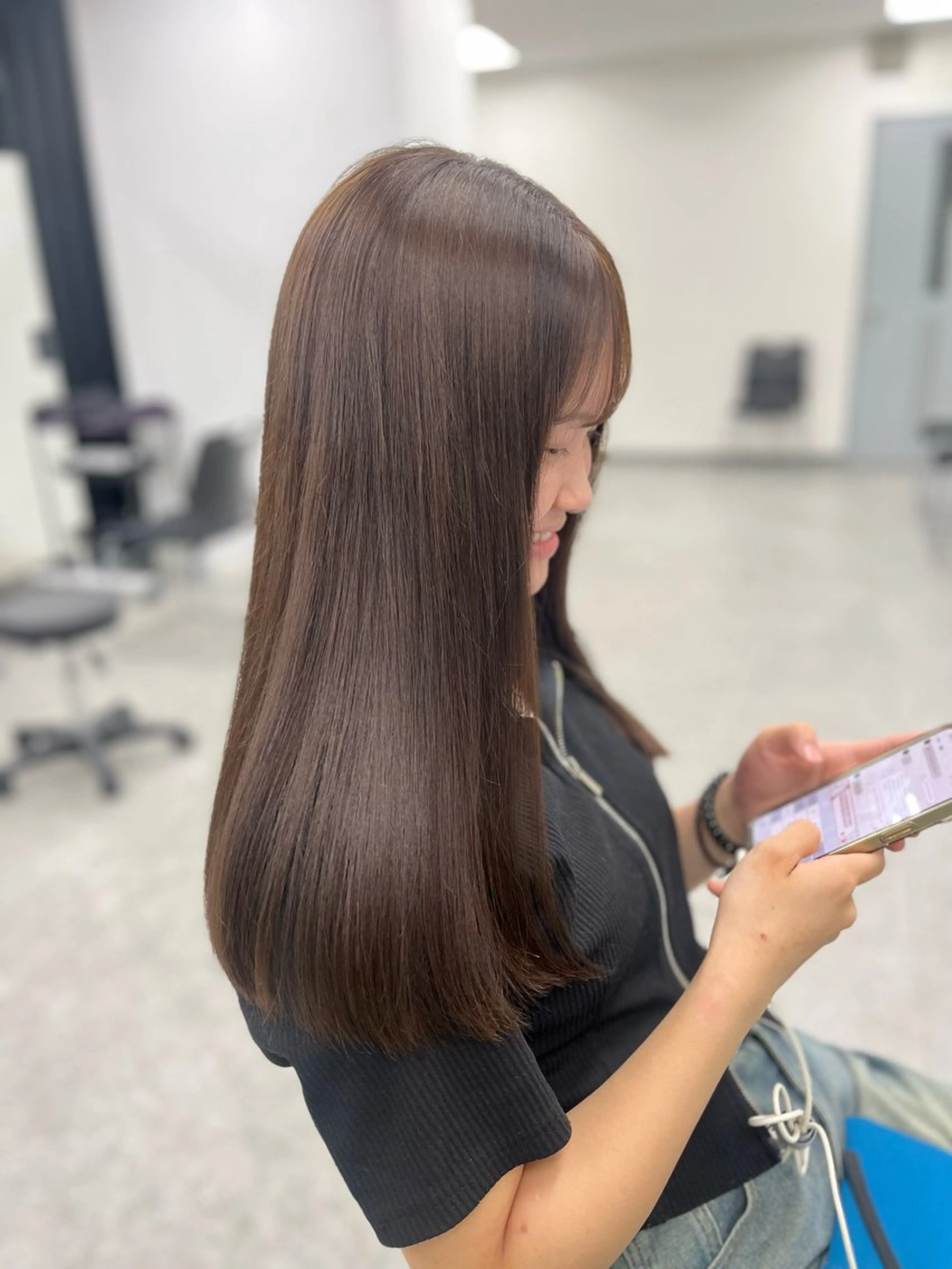 カラー 透明感ベージュ🤎 manami👒🌿のヘアスタイル