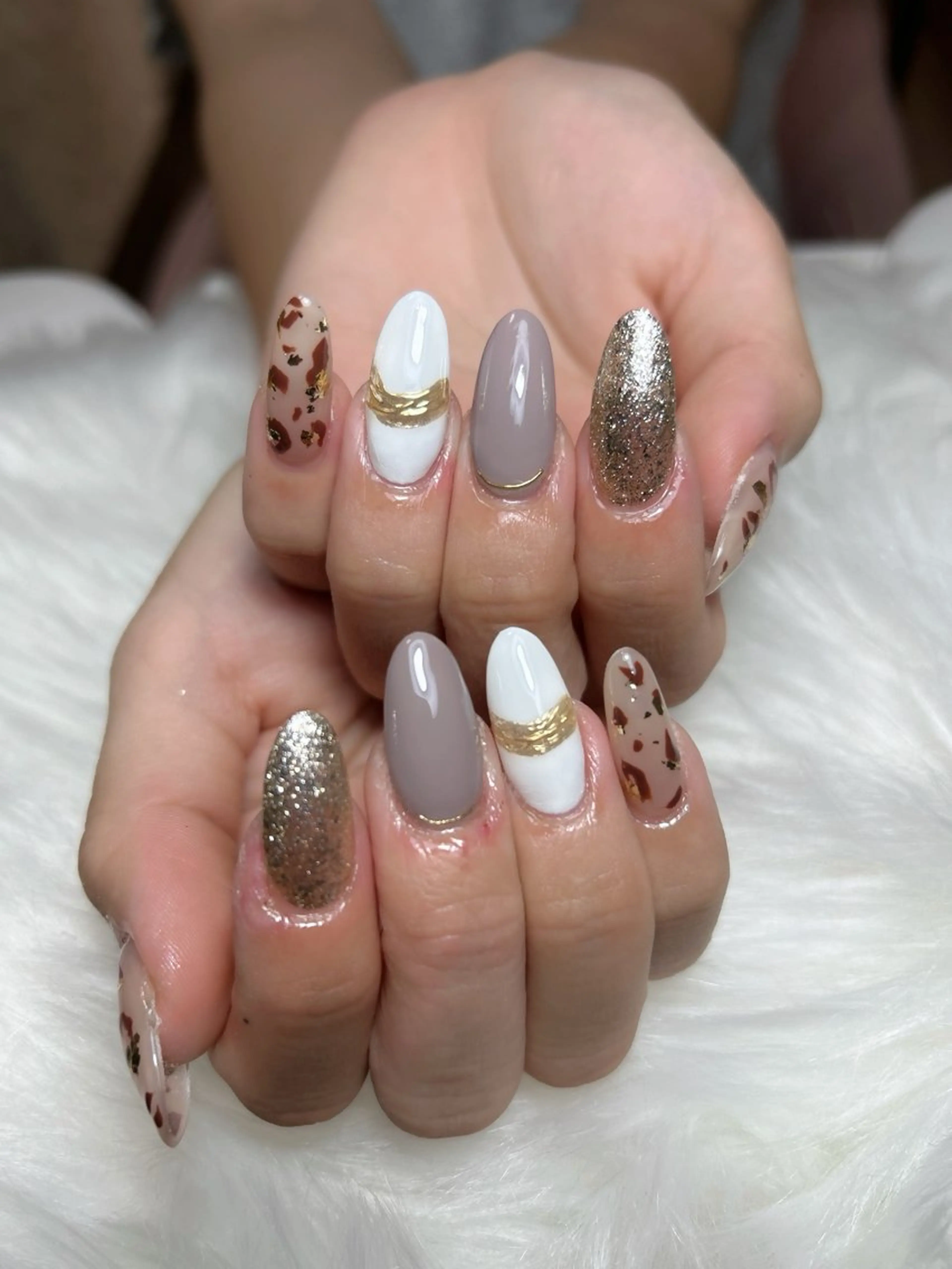 ネイル アートネイル オーロラネイル チークネイル 長さ出し フットネイル Chan nailsのネイルデザイン