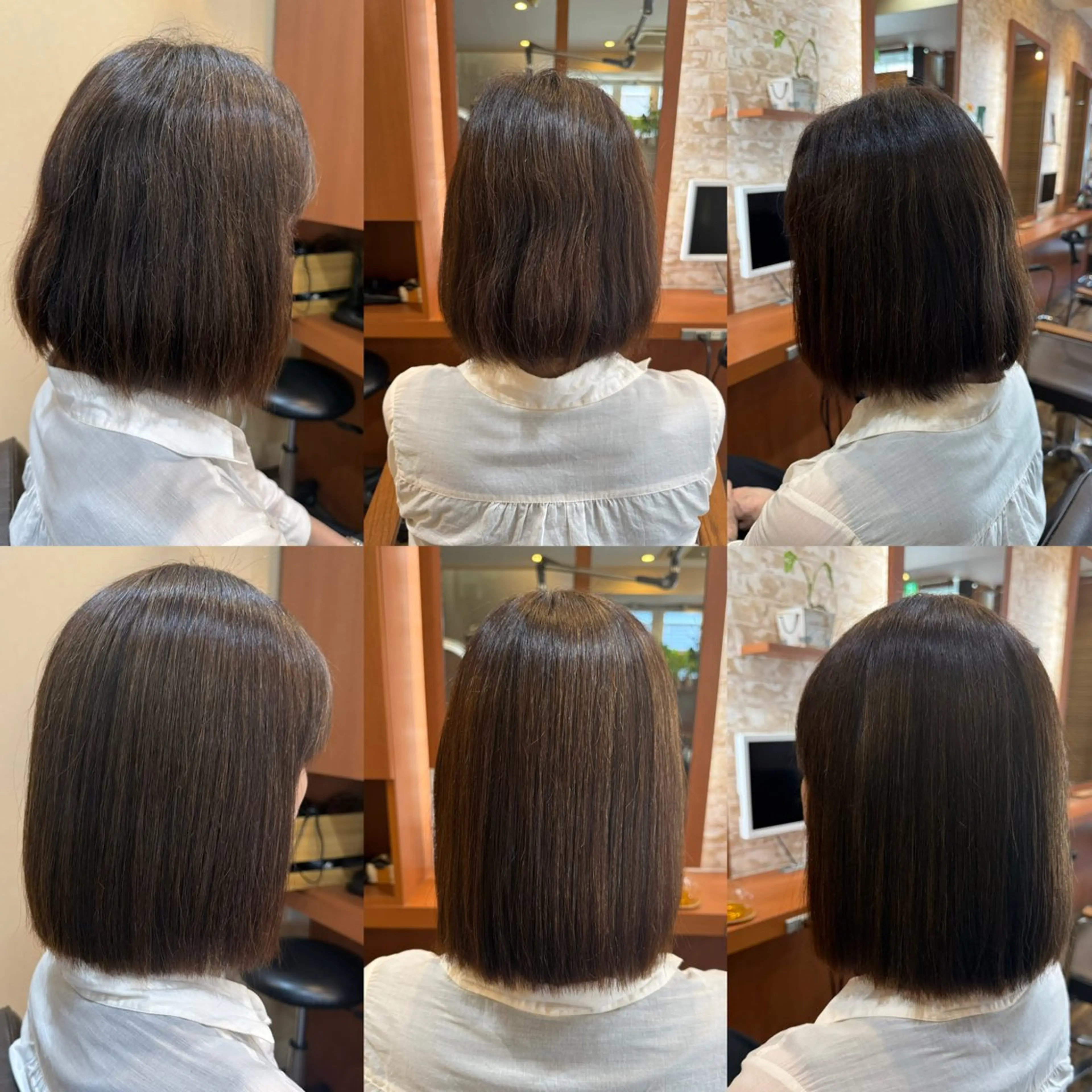 ミディアム 縮毛矯正 山口 博司のヘアスタイル