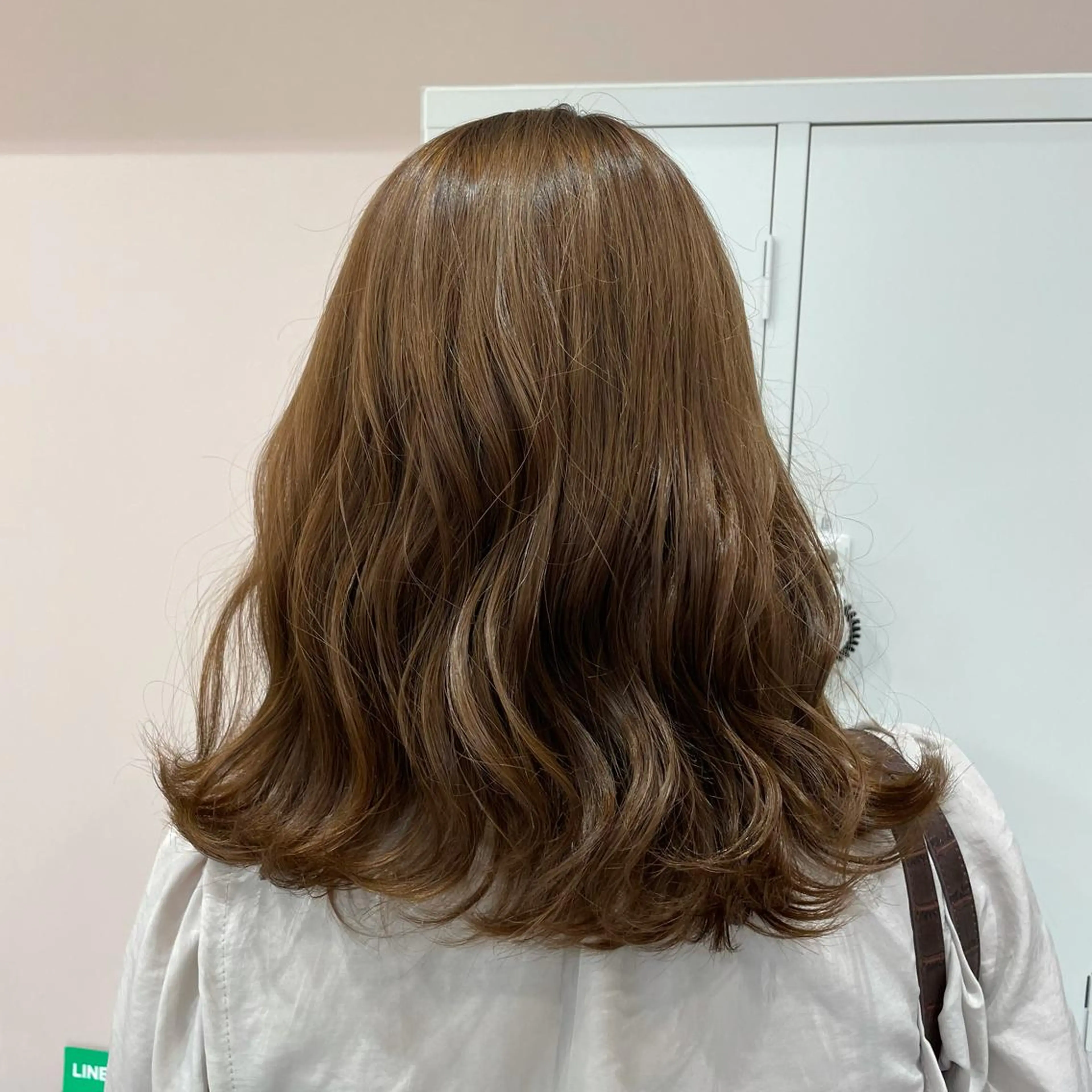 ミディアム ヘアカラー トリートメント ヘッドスパ マホ/日吉/髪質改善 /レイヤー/ガーリーのヘアスタイル