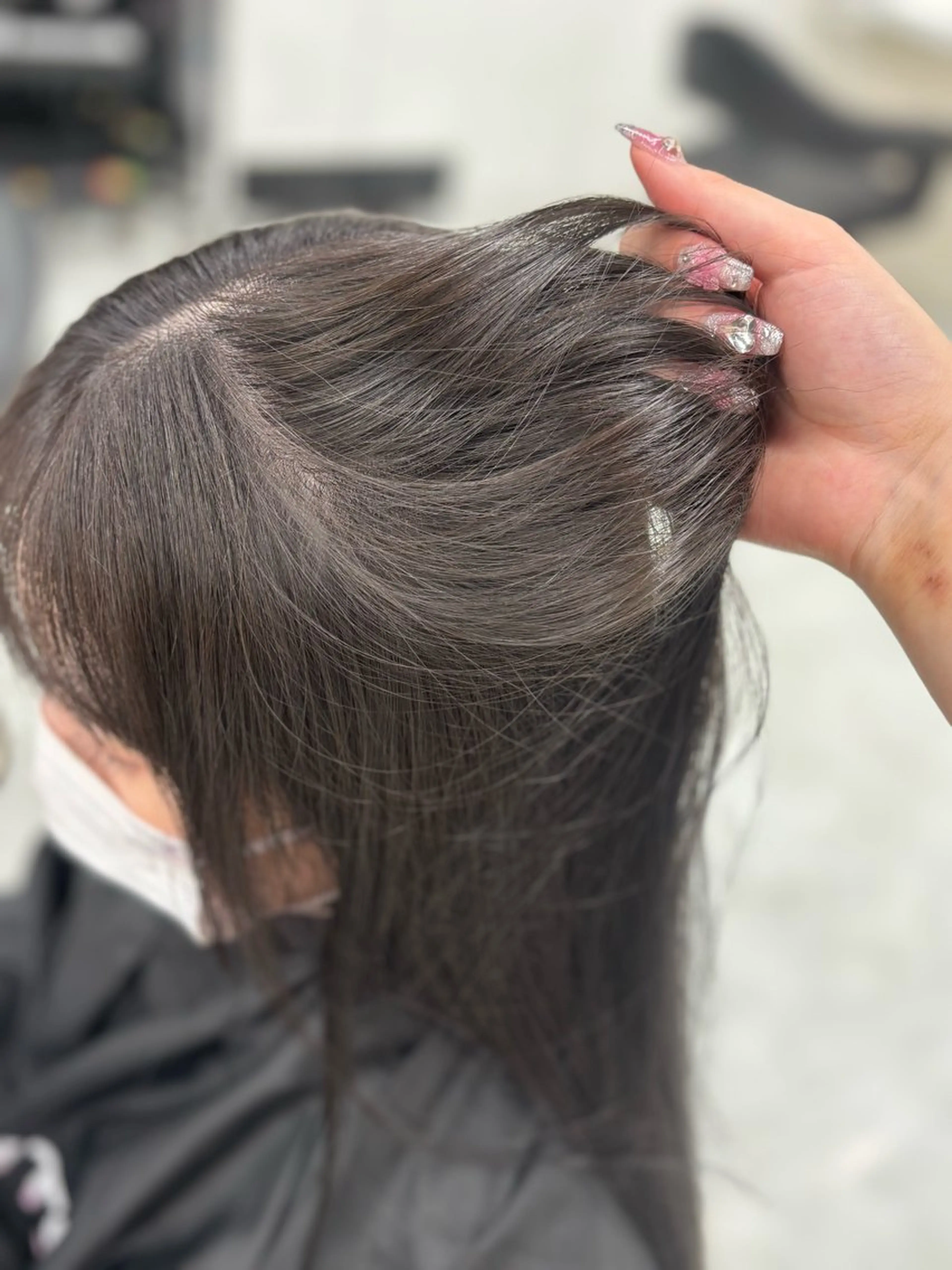 ロング カット ヘアカラー トリートメント ヘッドスパ ヘアセット まろっと艶感ブラウン ベージュ🤍まなかのヘアスタイル