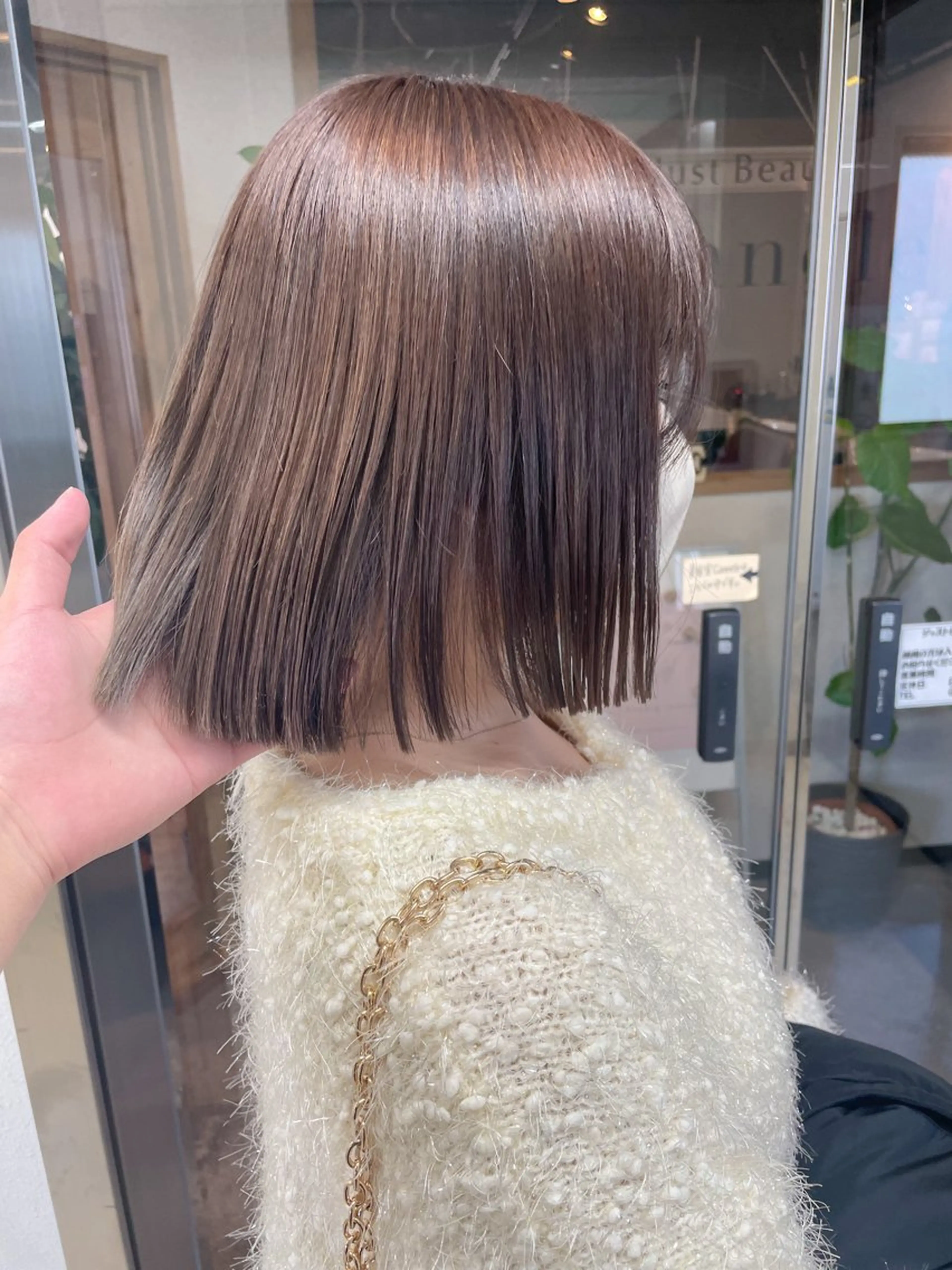 ショート カラー ベージュカラー ヘアカラー トリートメント 髪質改善/ブリーチ 田代 龍我のヘアスタイル
