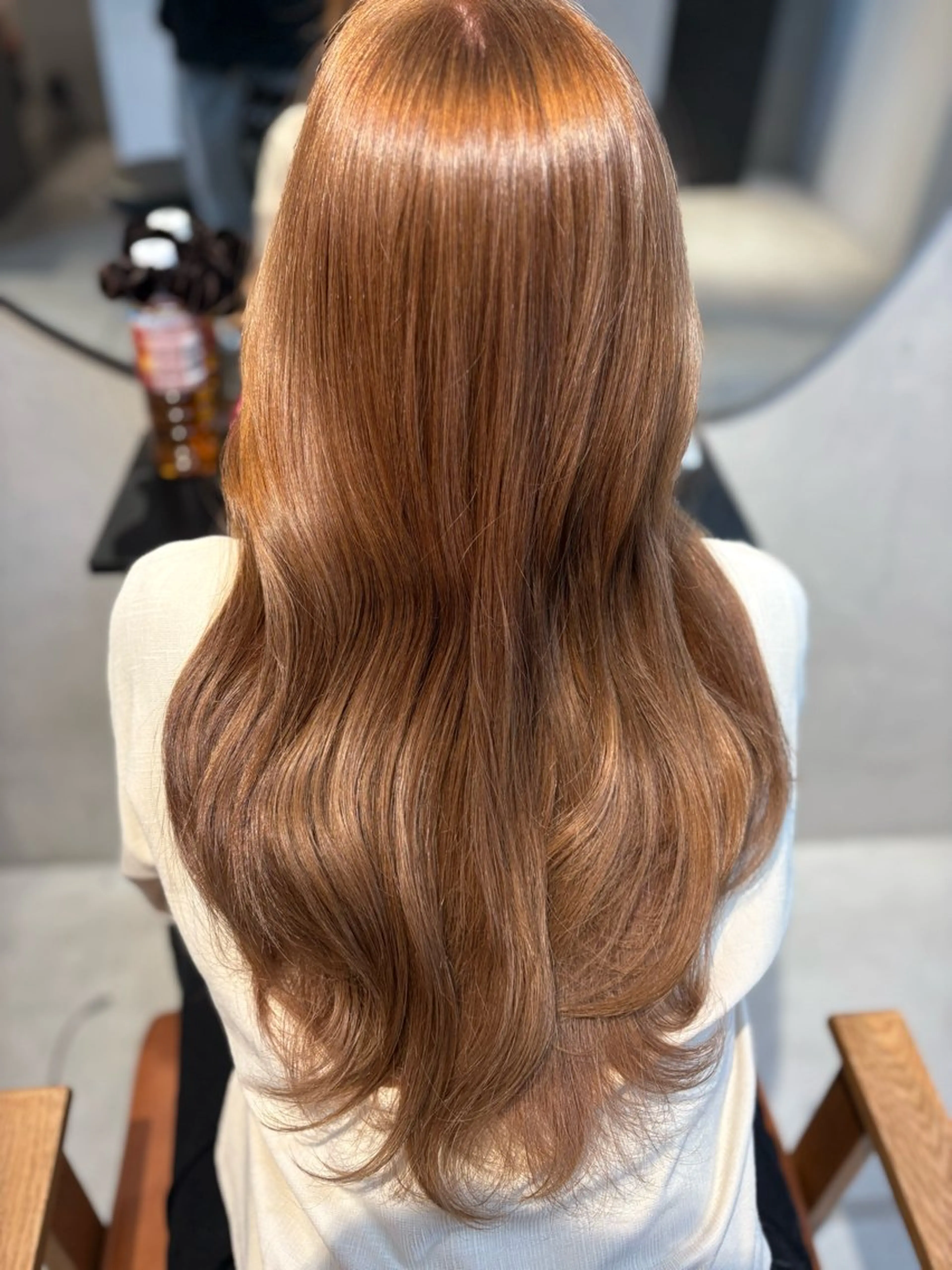 ロング カラー ヘアアレンジ 縮毛矯正 垢抜け透明感カラー 指名No.1shunのヘアスタイル