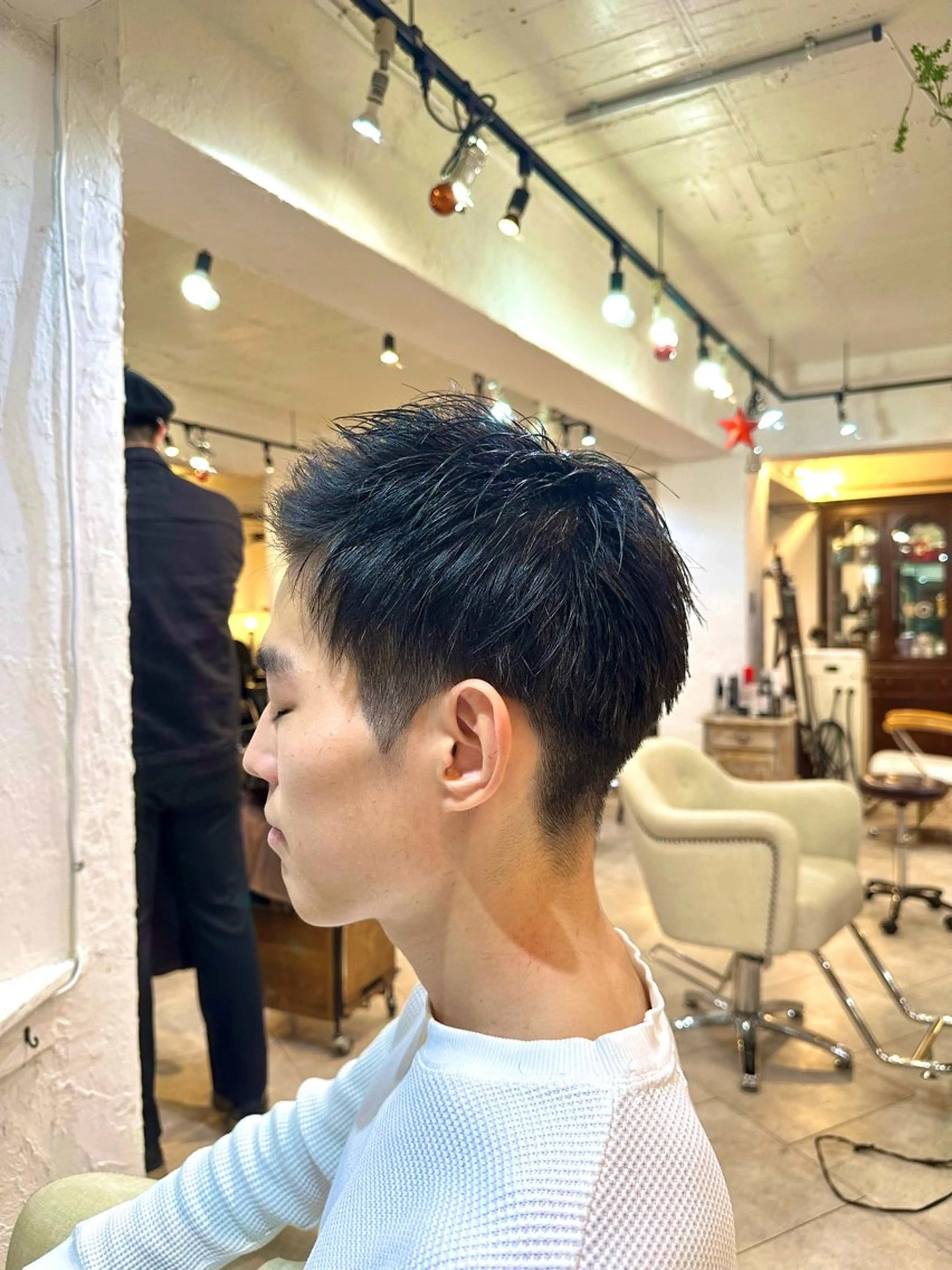 メンズ スパイキー/ ピンパーマ/緑川雄也のヘアスタイル