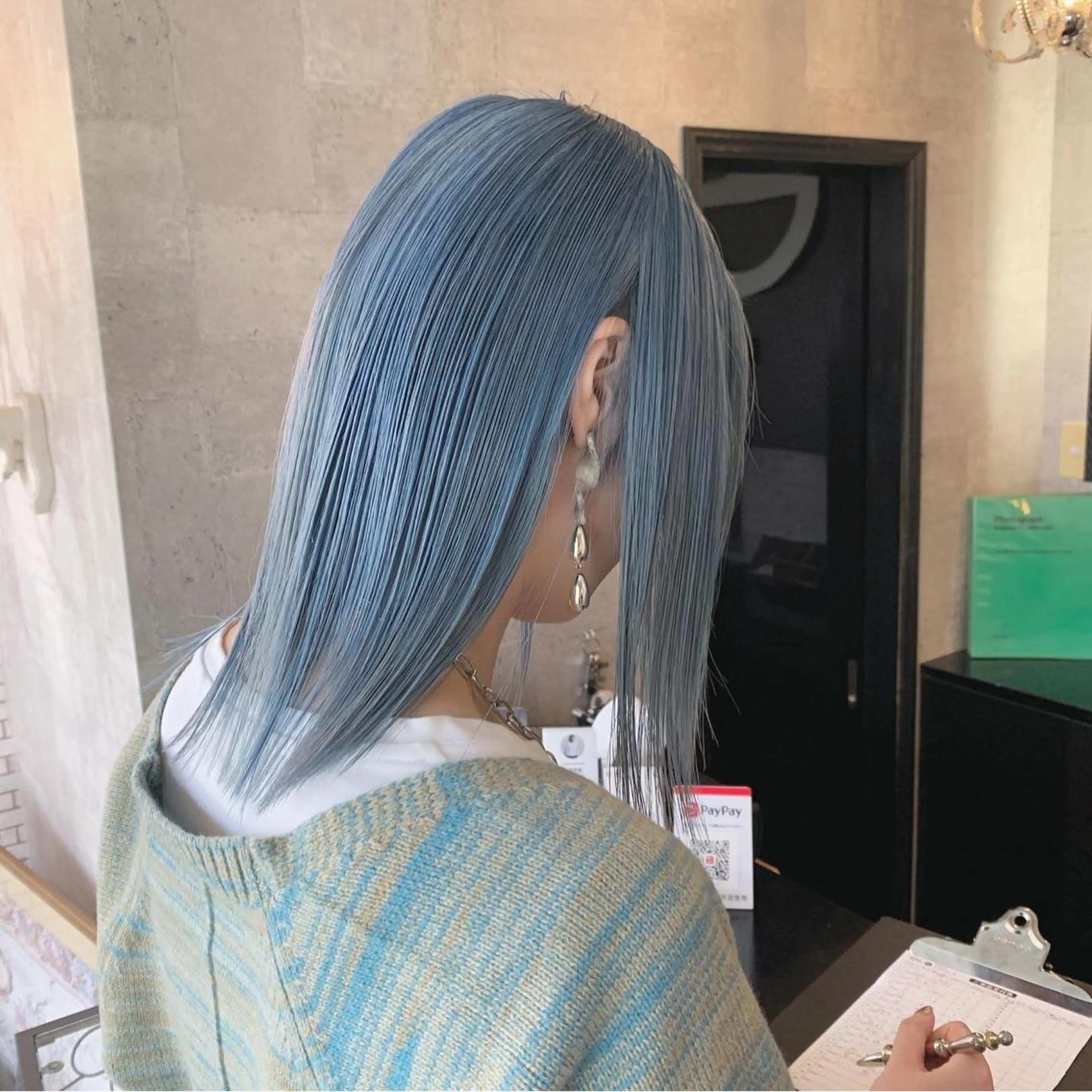 セミロング ヘアカラー 佐藤 香太のヘアスタイル