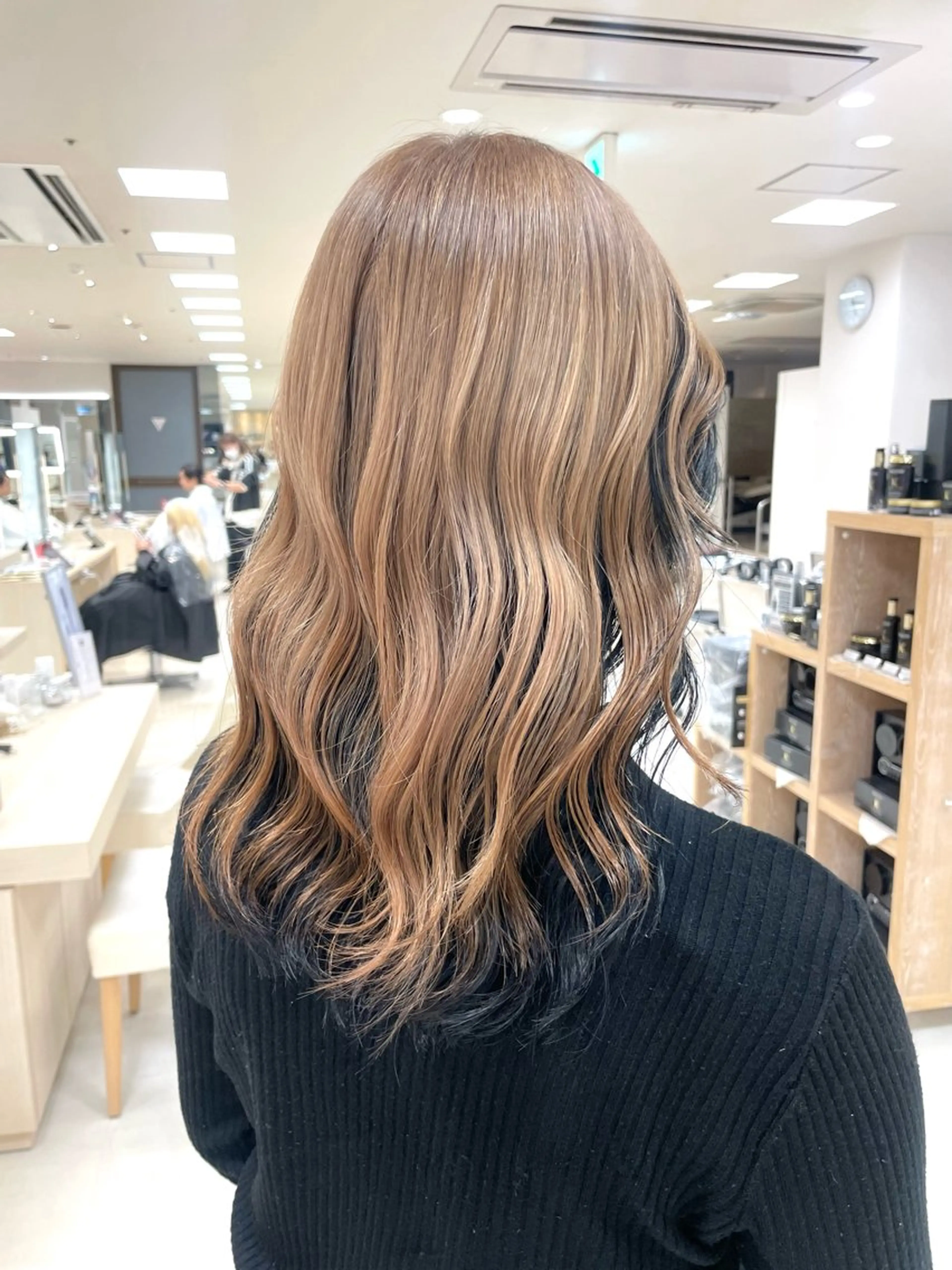 セミロング カラー パーマ ヘアアレンジ 🍒KIKUCHI KANAE🍒のヘアスタイル