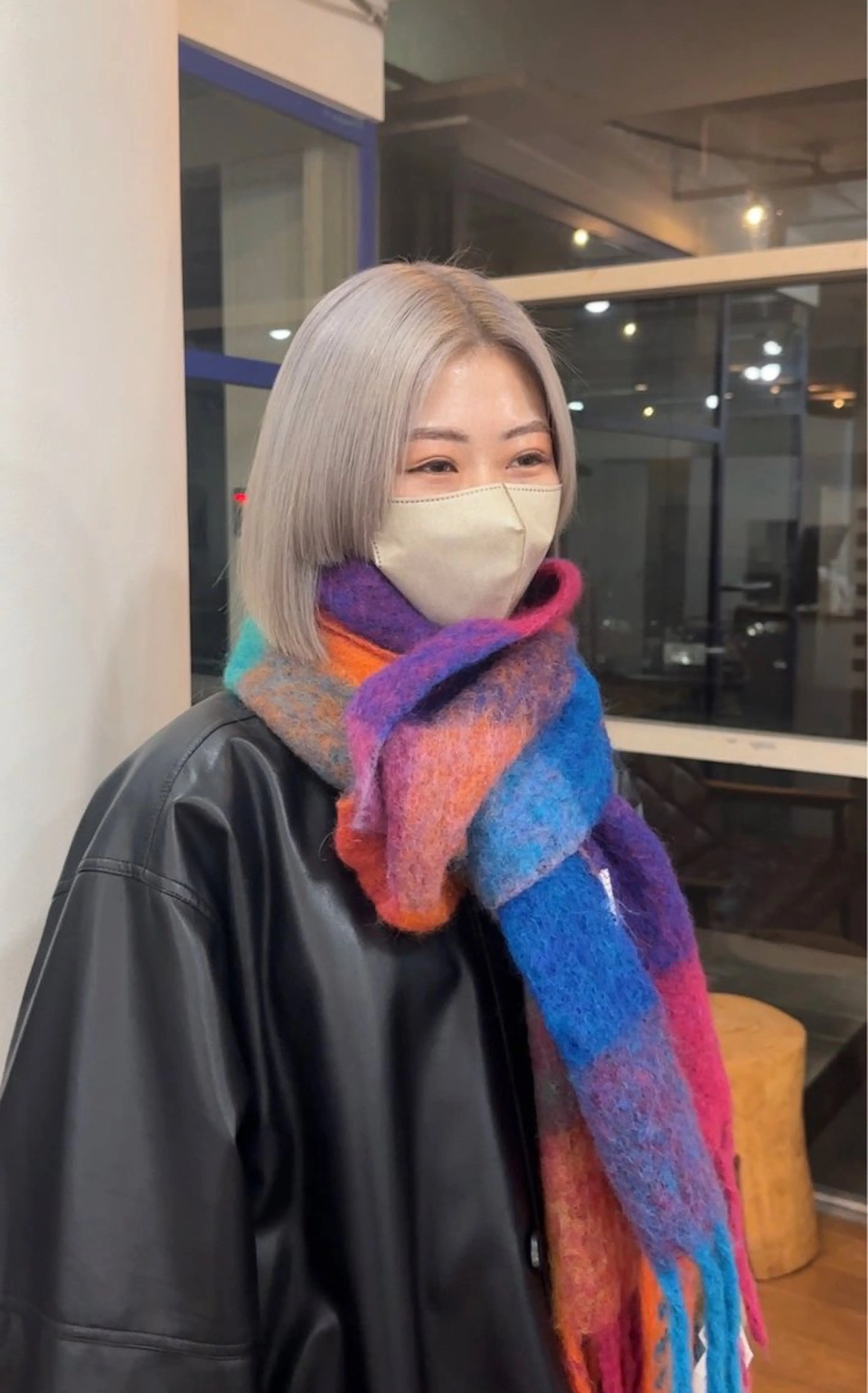 ショート カラー ブリーチ 磯　亜由香🌼 ブリーチ/ボブカットのヘアスタイル