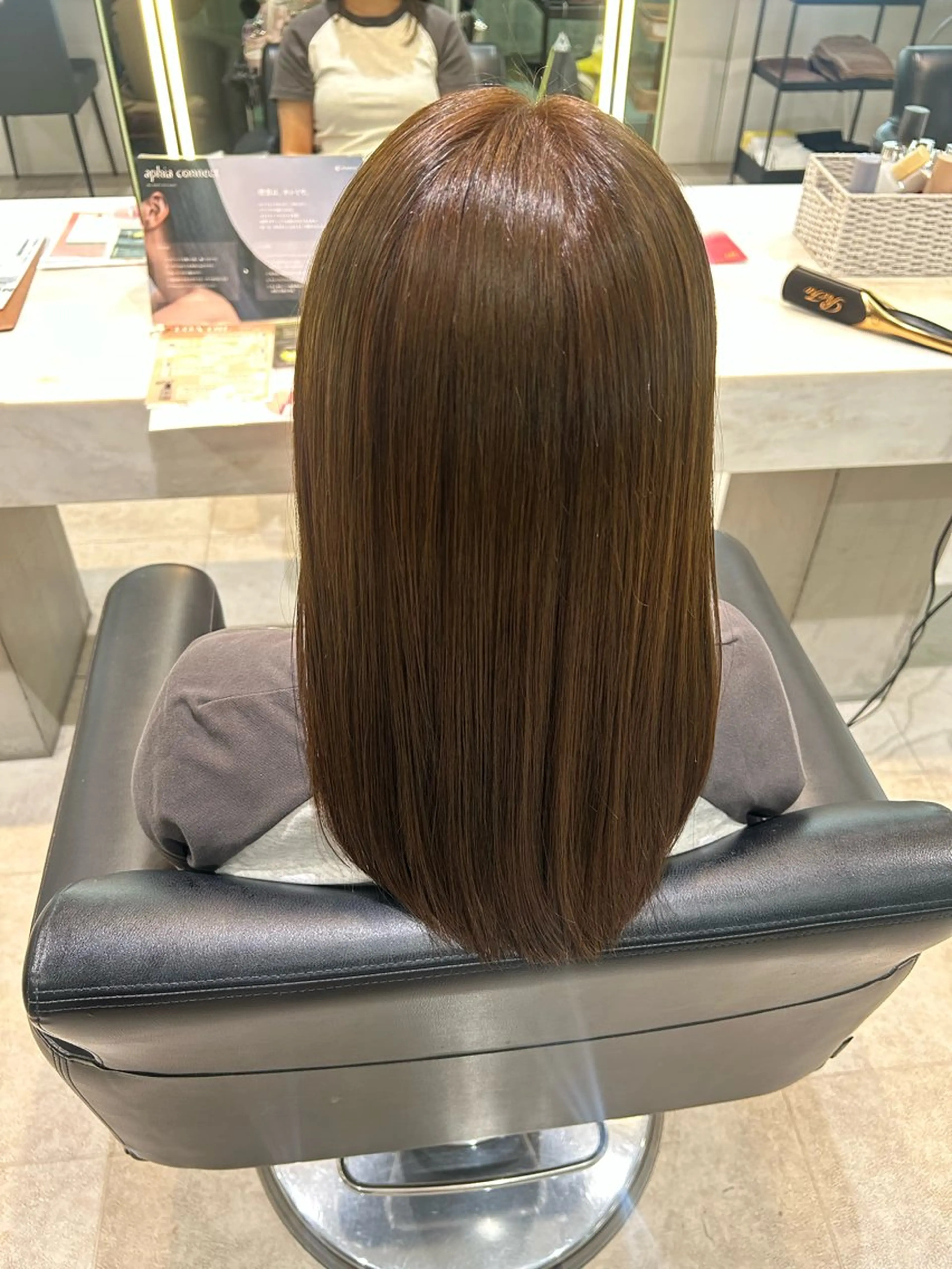 セミロング 酸性ストレート トリートメント 艶カラー🌸アレンジ 🌹Sally🕊️のその他イメージ