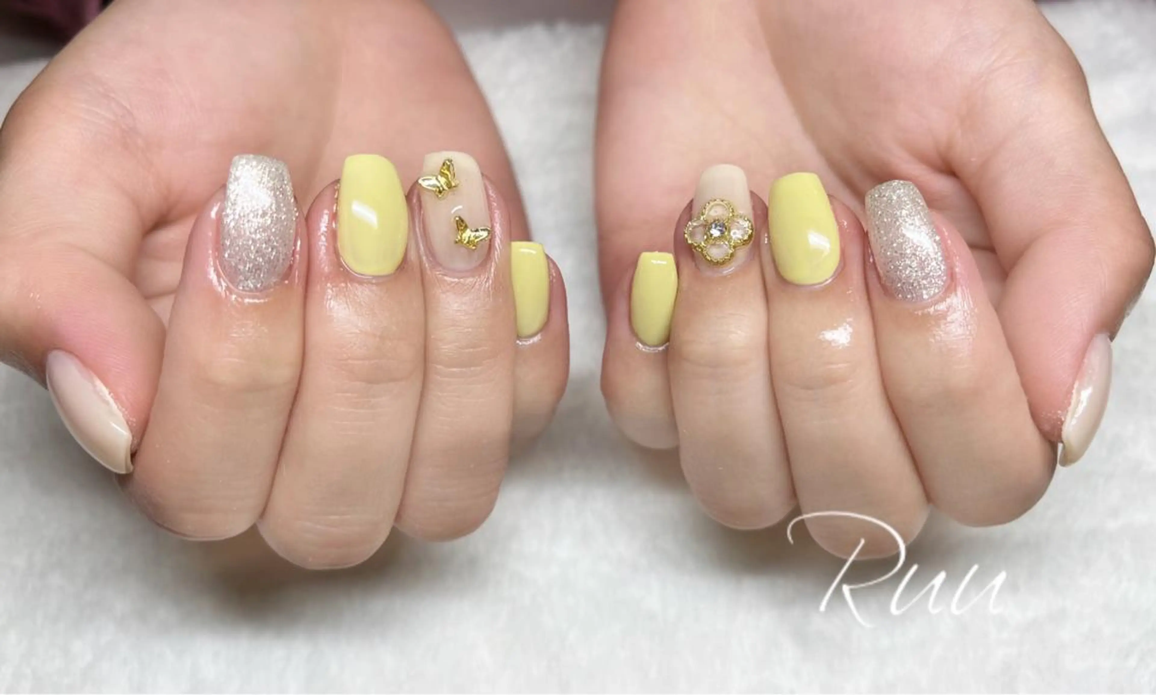 ネイル アートネイル フットネイル フレンチネイル キラキラネイル 韓国ネイル Nail salon Ruuのネイルデザイン